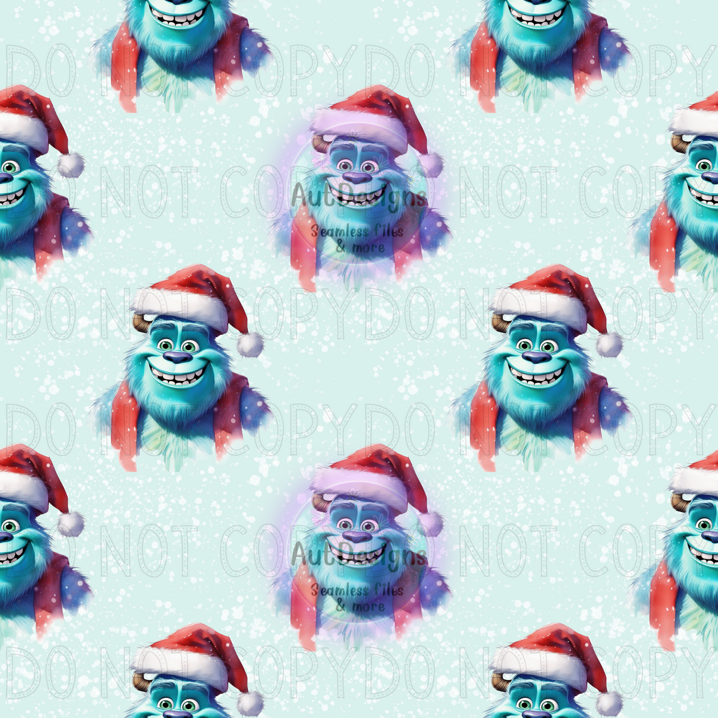 Monster Christmas Seamless File