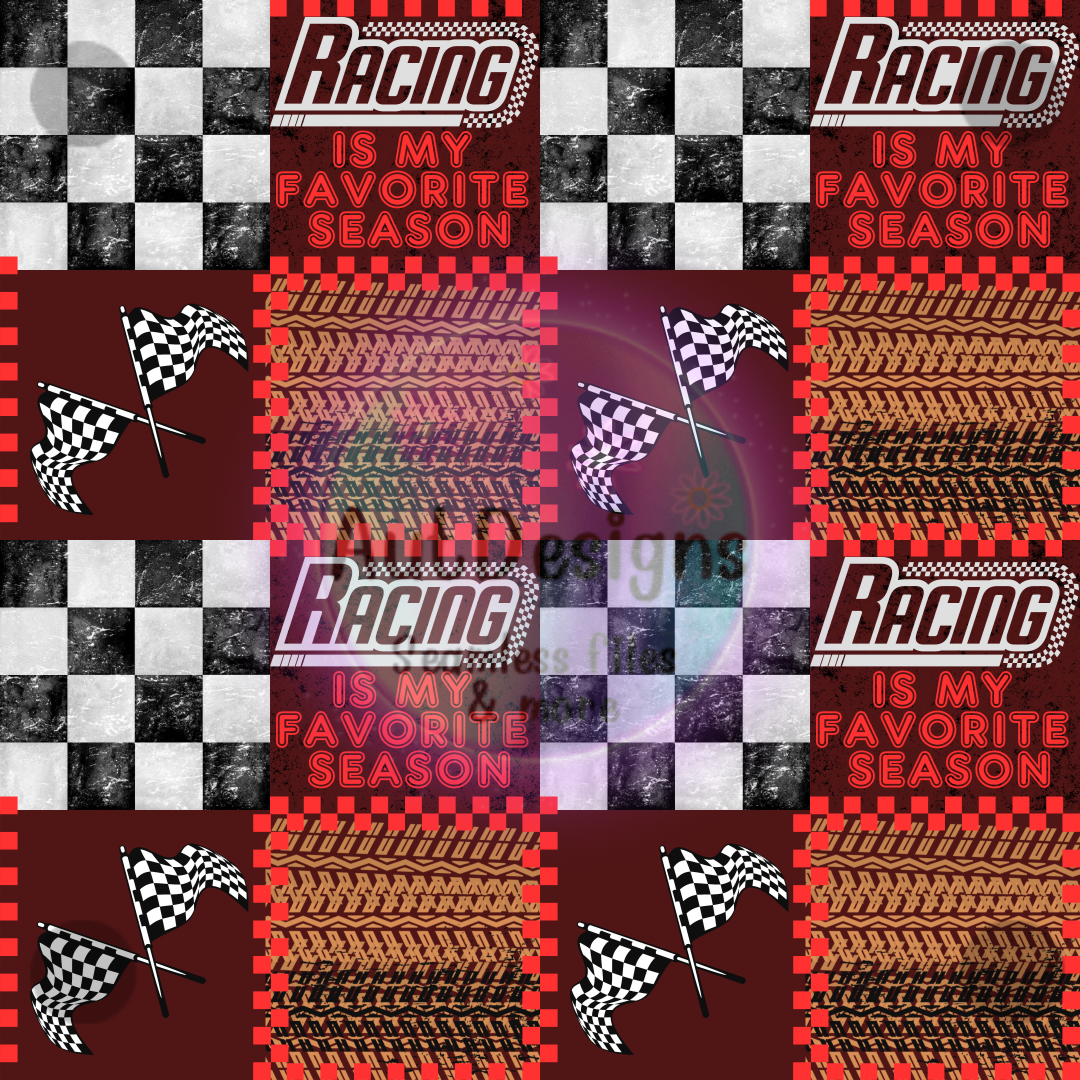 Racing is my Favorite Season Seamless File