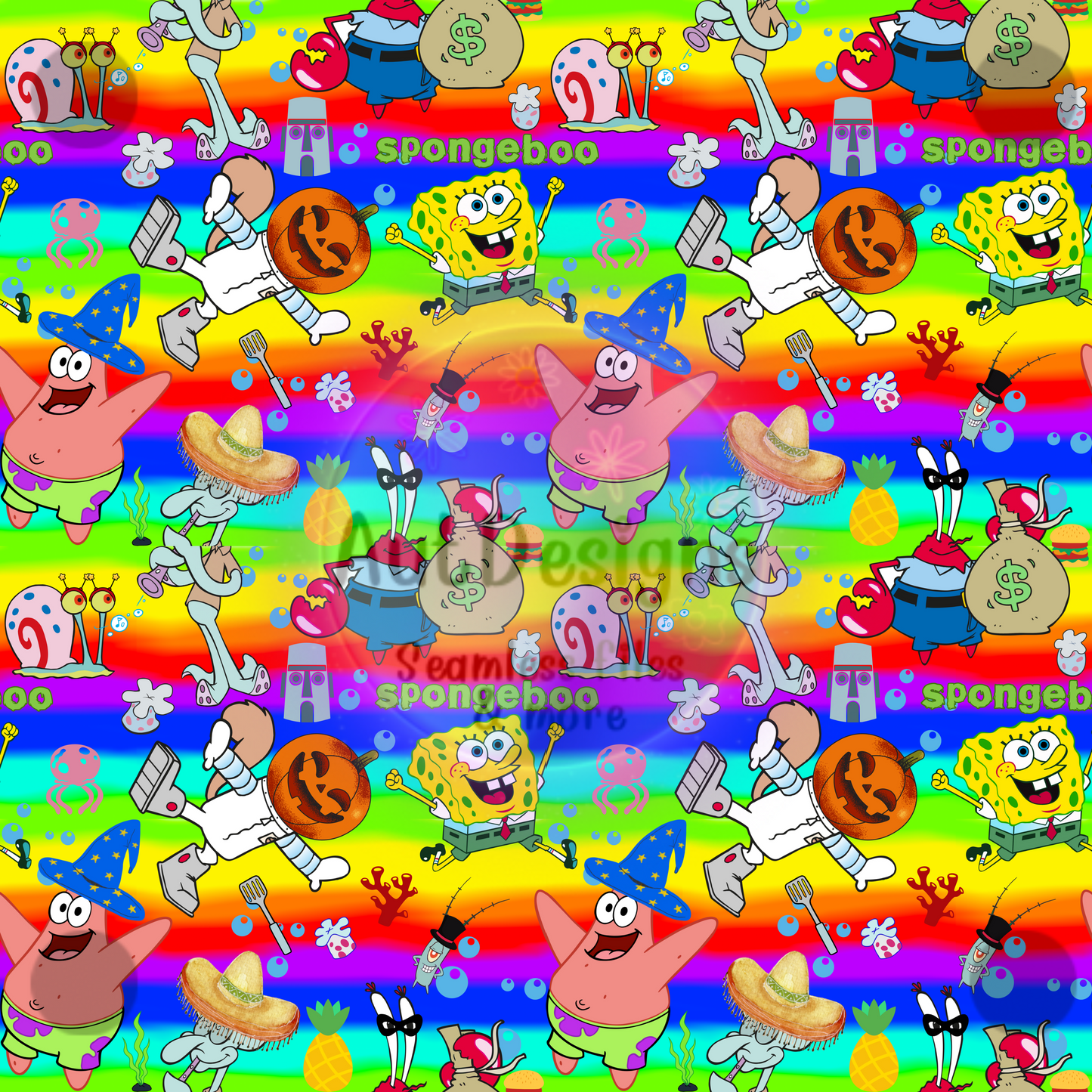 Halloween Spongey Seamless File