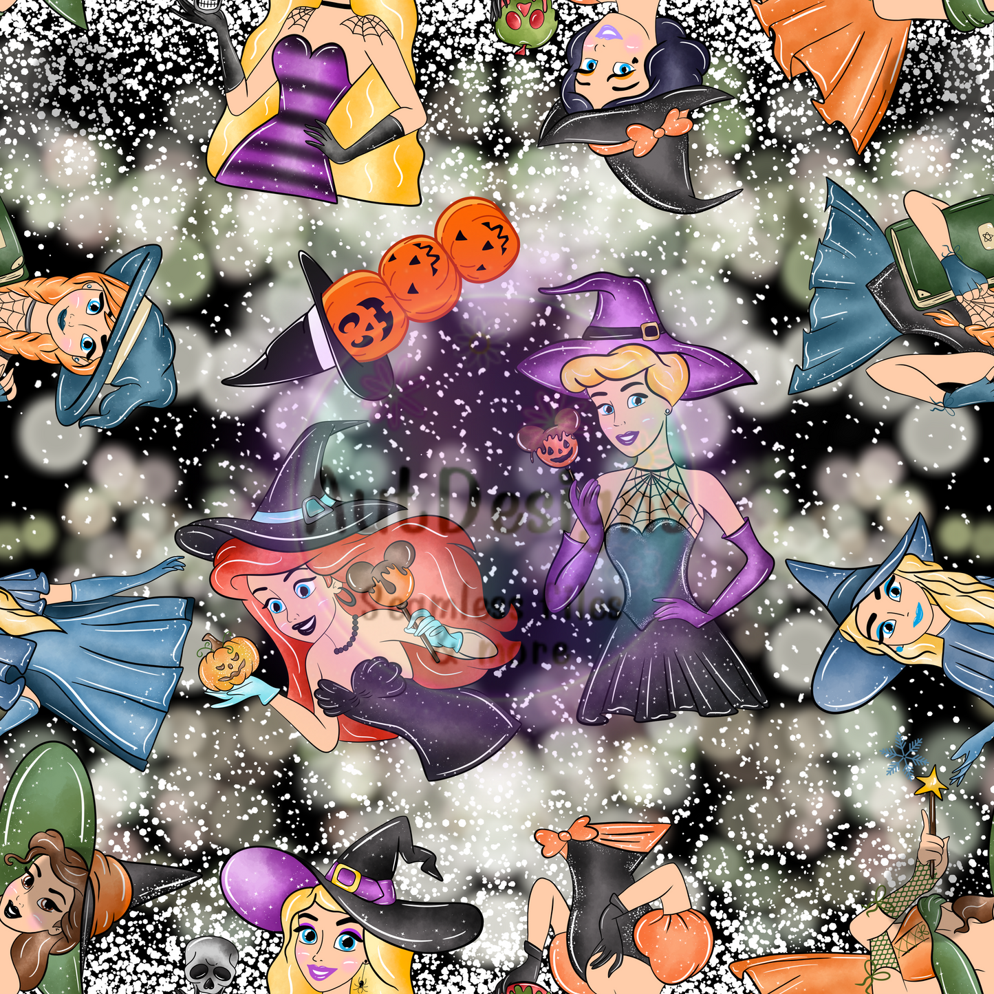 Halloween Princesses Seamless File