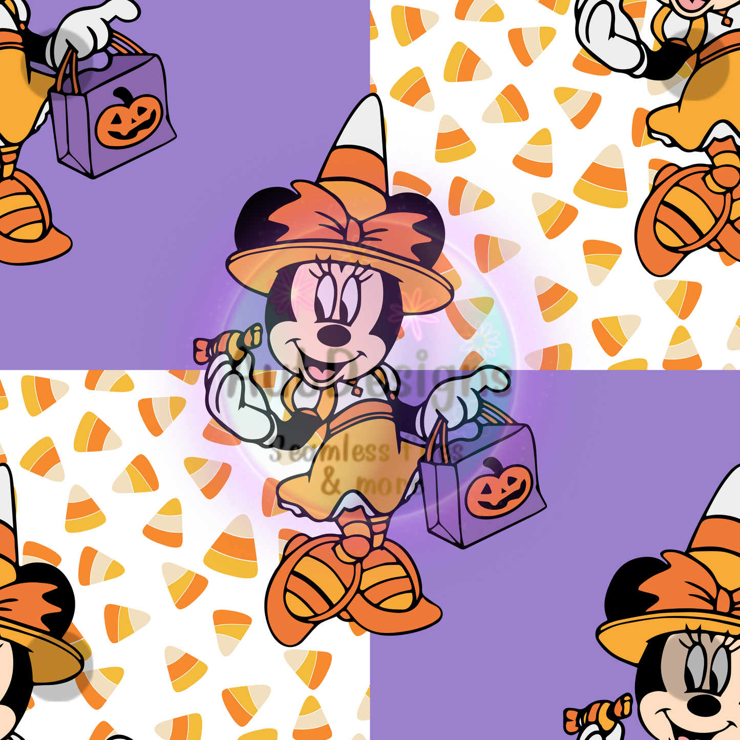 Candy Corn Girl Mouse Seamless File 3 color options