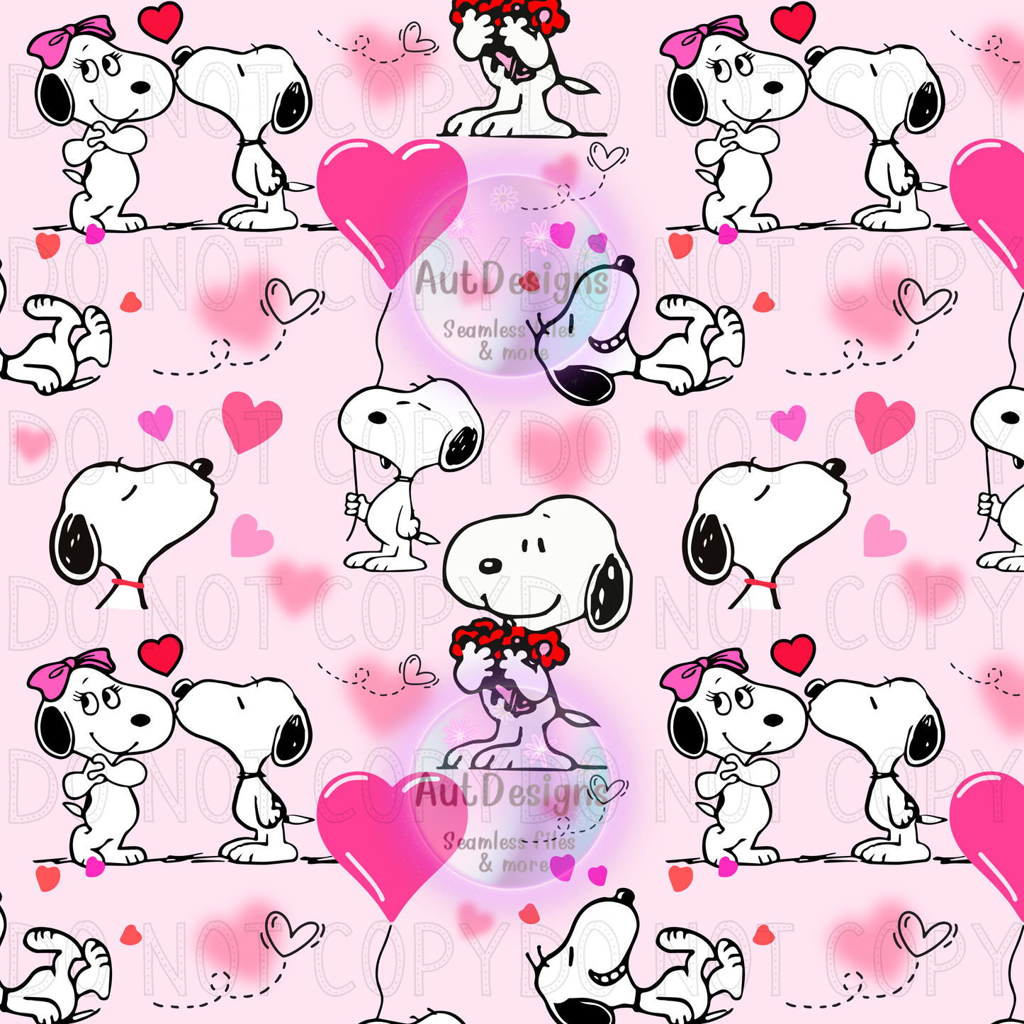 Pink Heart CB Snoop Seamless File