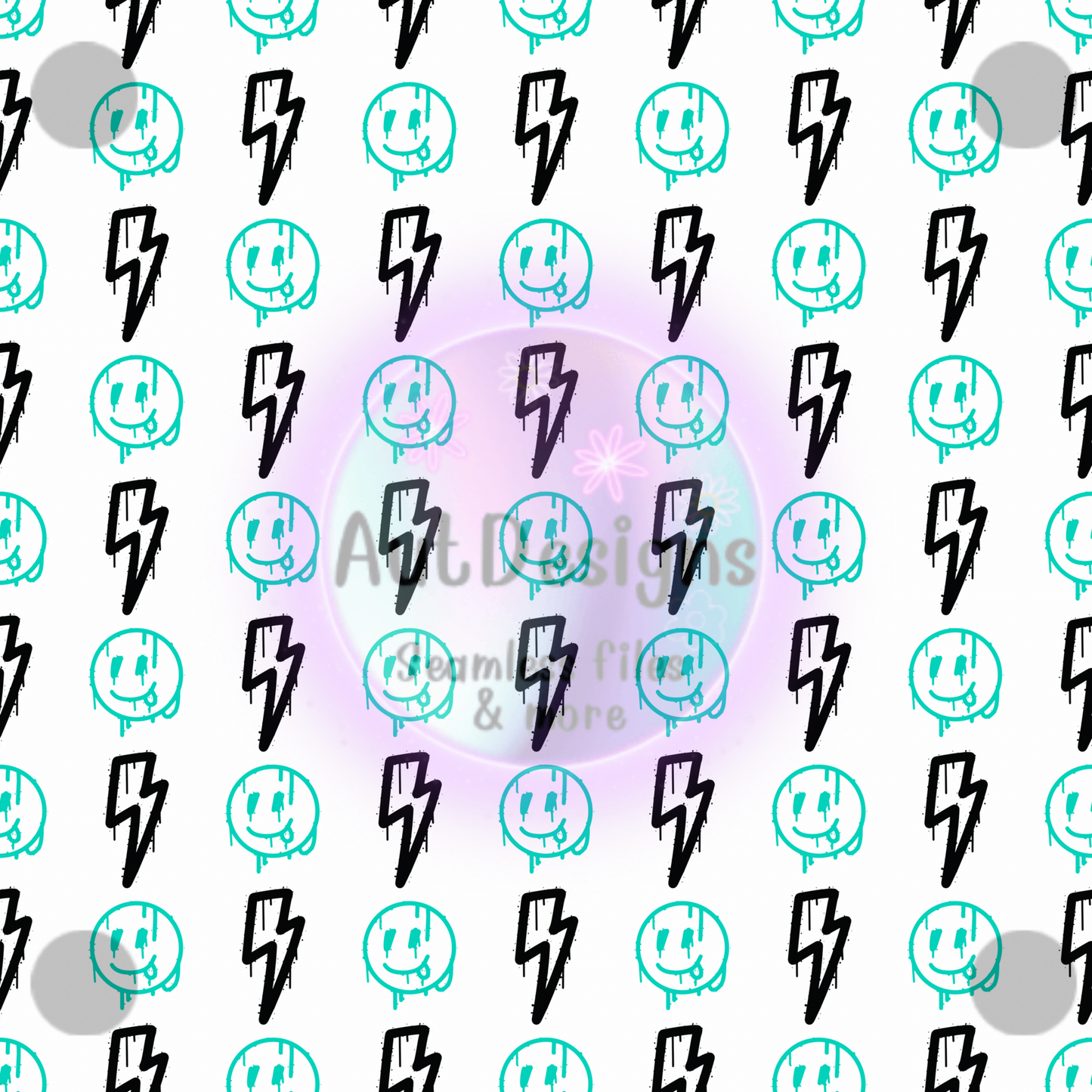 Lightning Smileys Seamless File