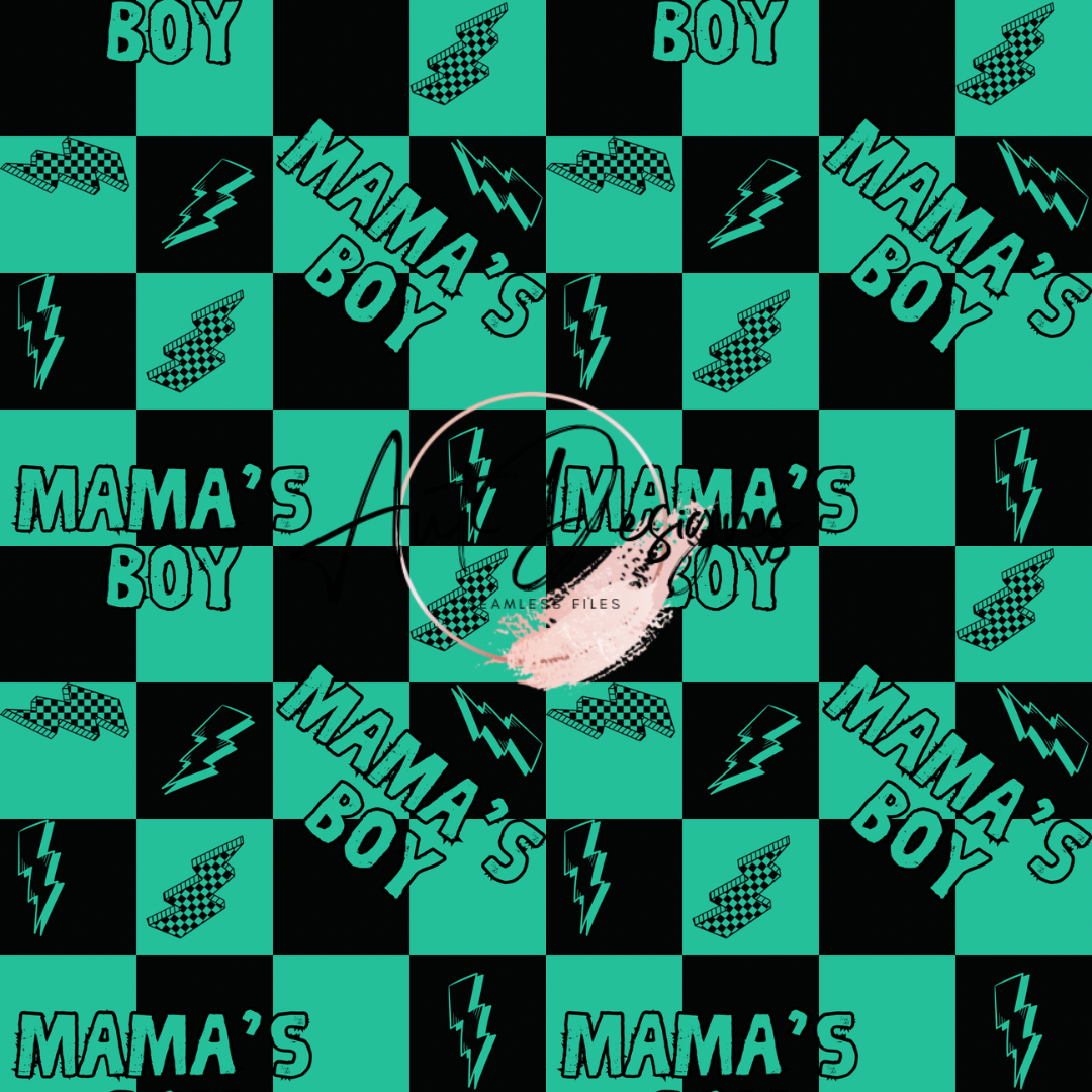 Mamas Boy Seamless File 2 Color Options