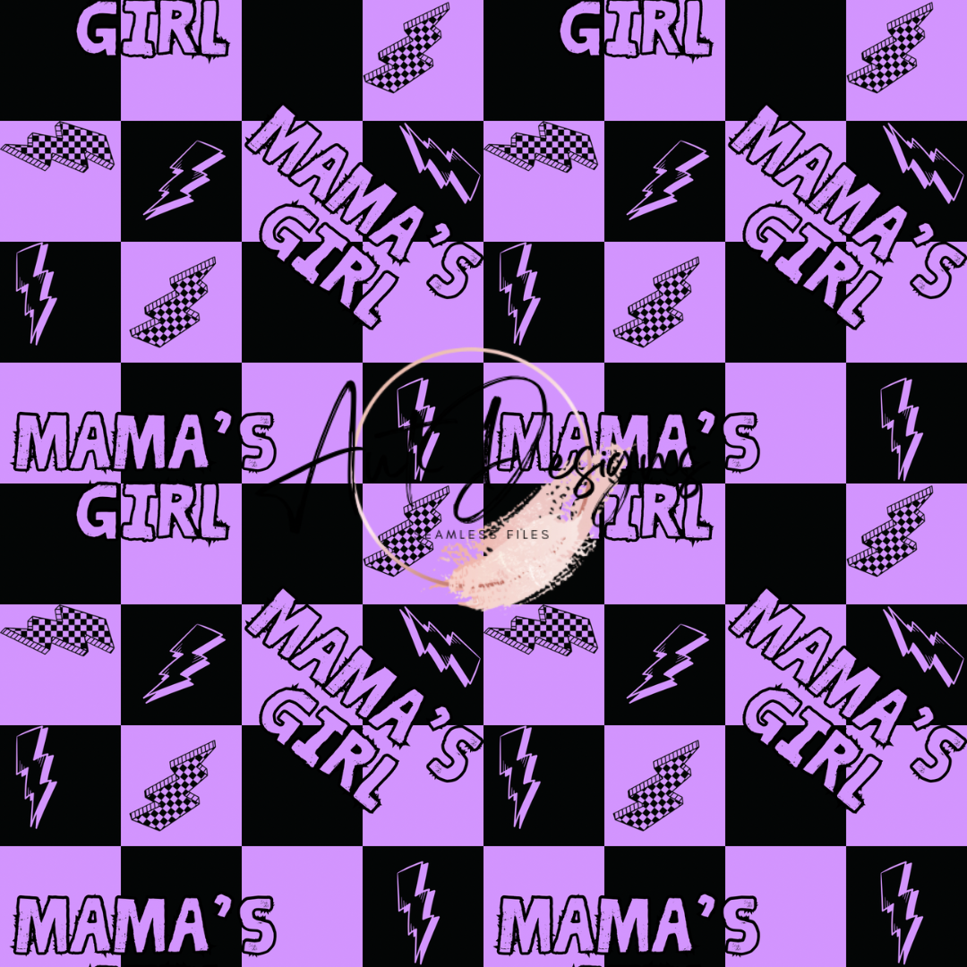 Mamas Girl Seamless File 3 Color Options