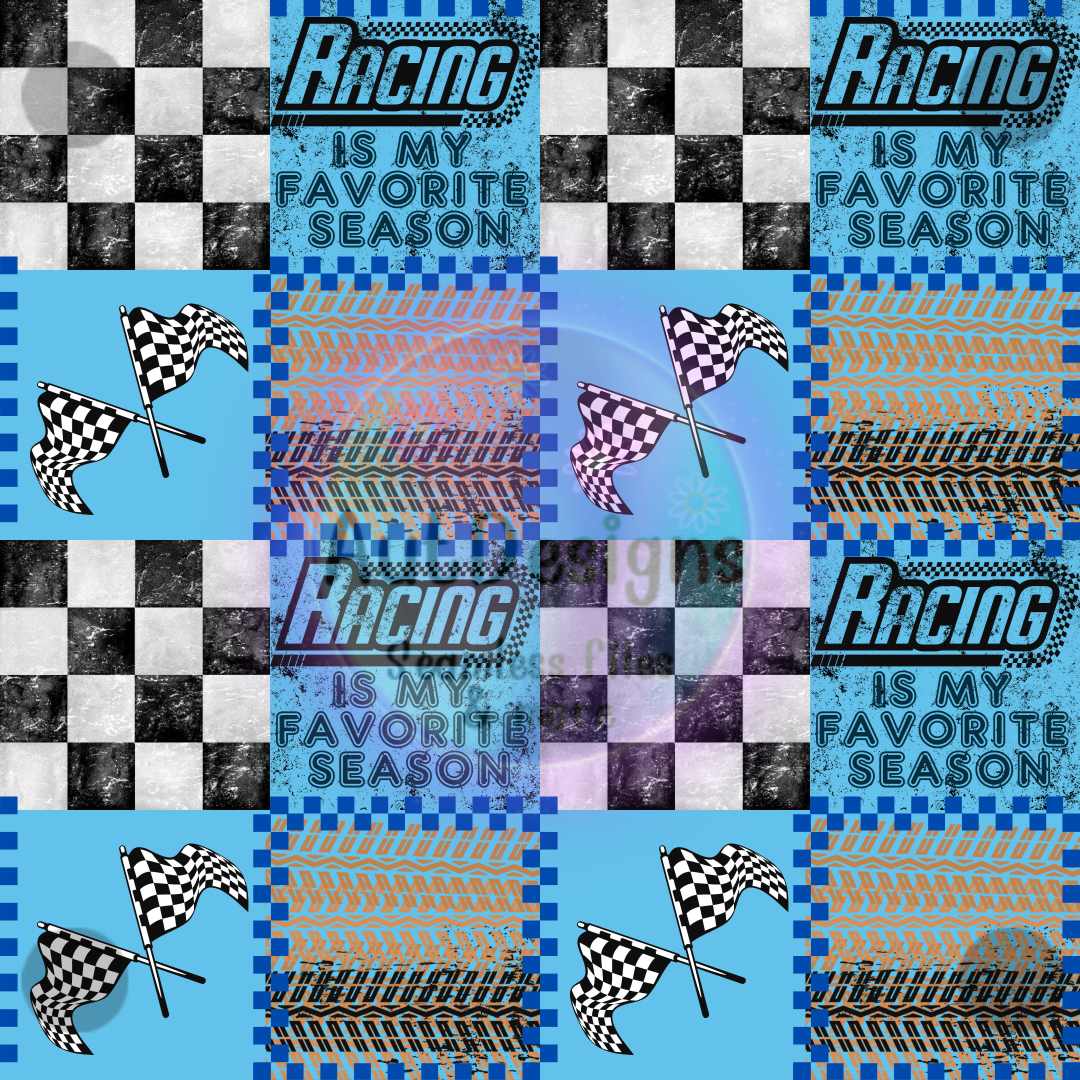 Racing is my Favorite Season Seamless File