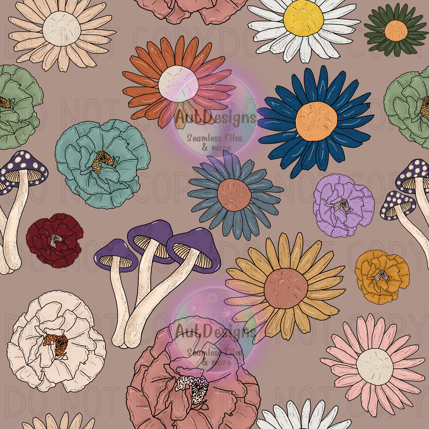 Cute Flowers & Mushrooms