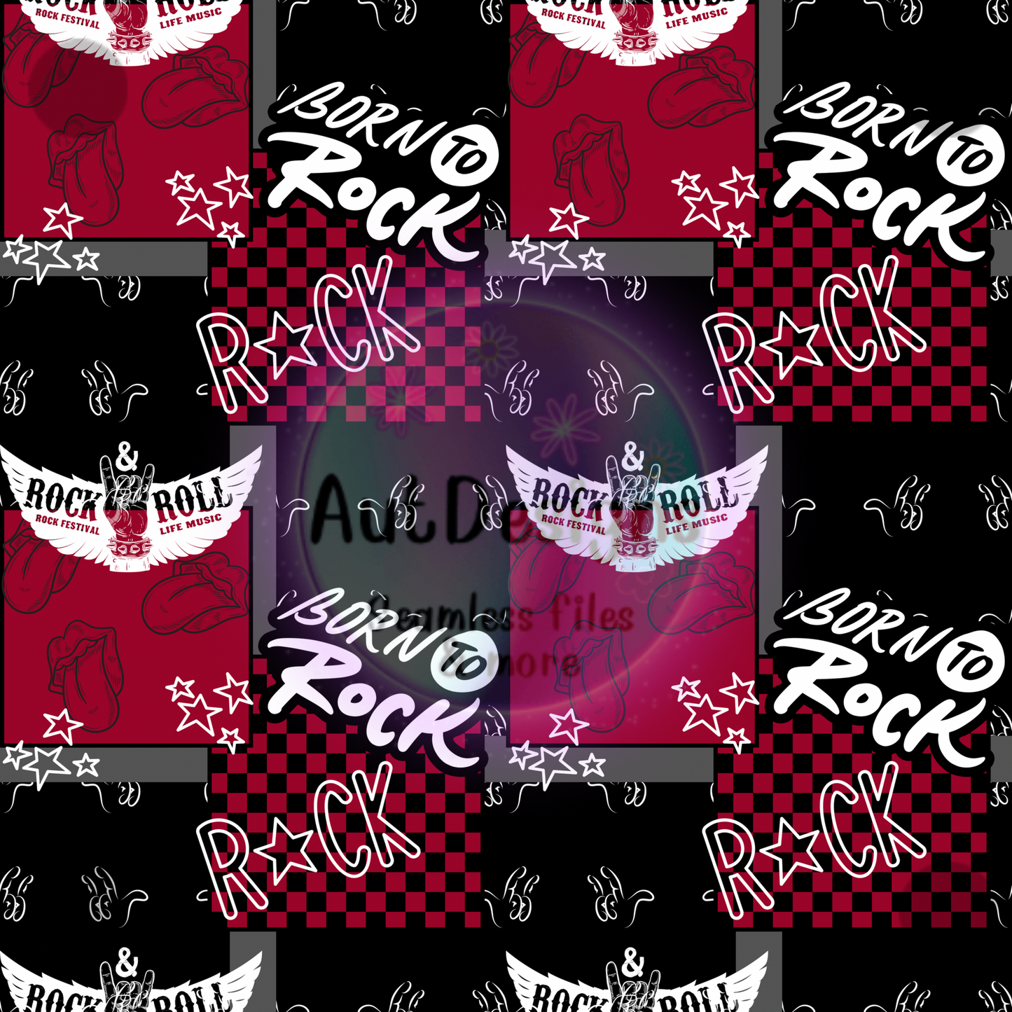 Rock N Roll Patch Seamless File