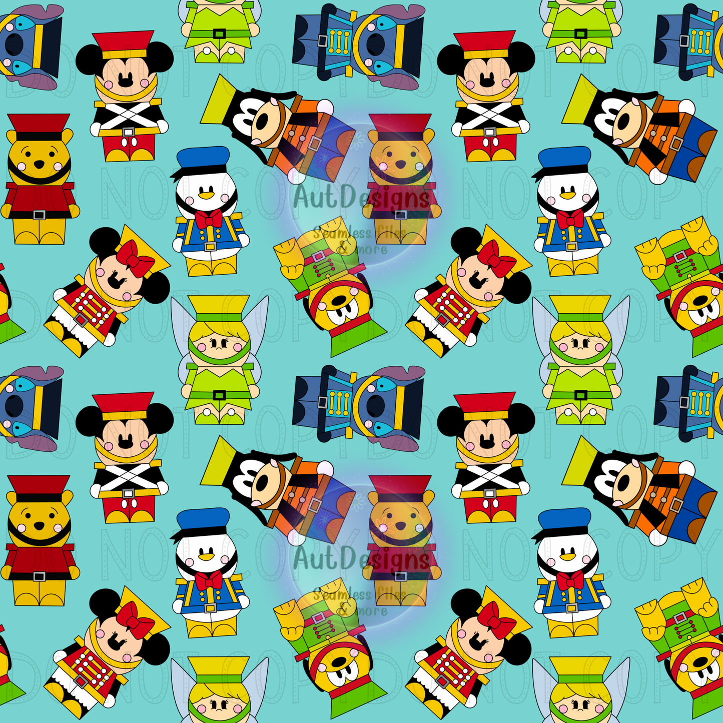 Character Nutcrackers Seamless File 2 Color Options