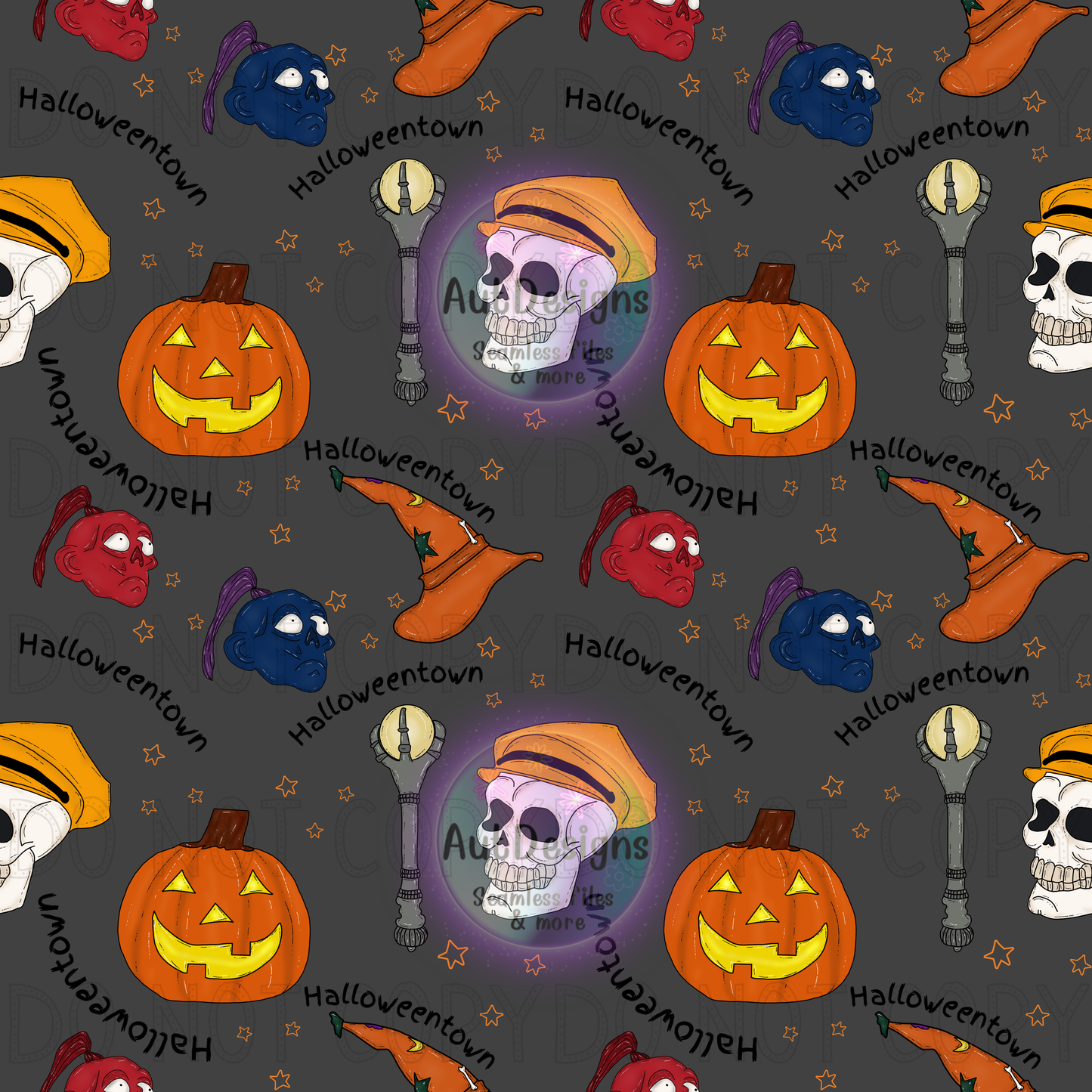 Halloween Town Seamless File