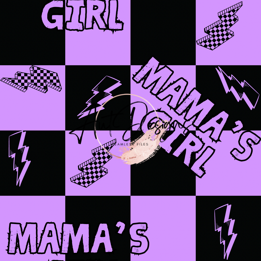 Mamas Girl Seamless File 3 Color Options