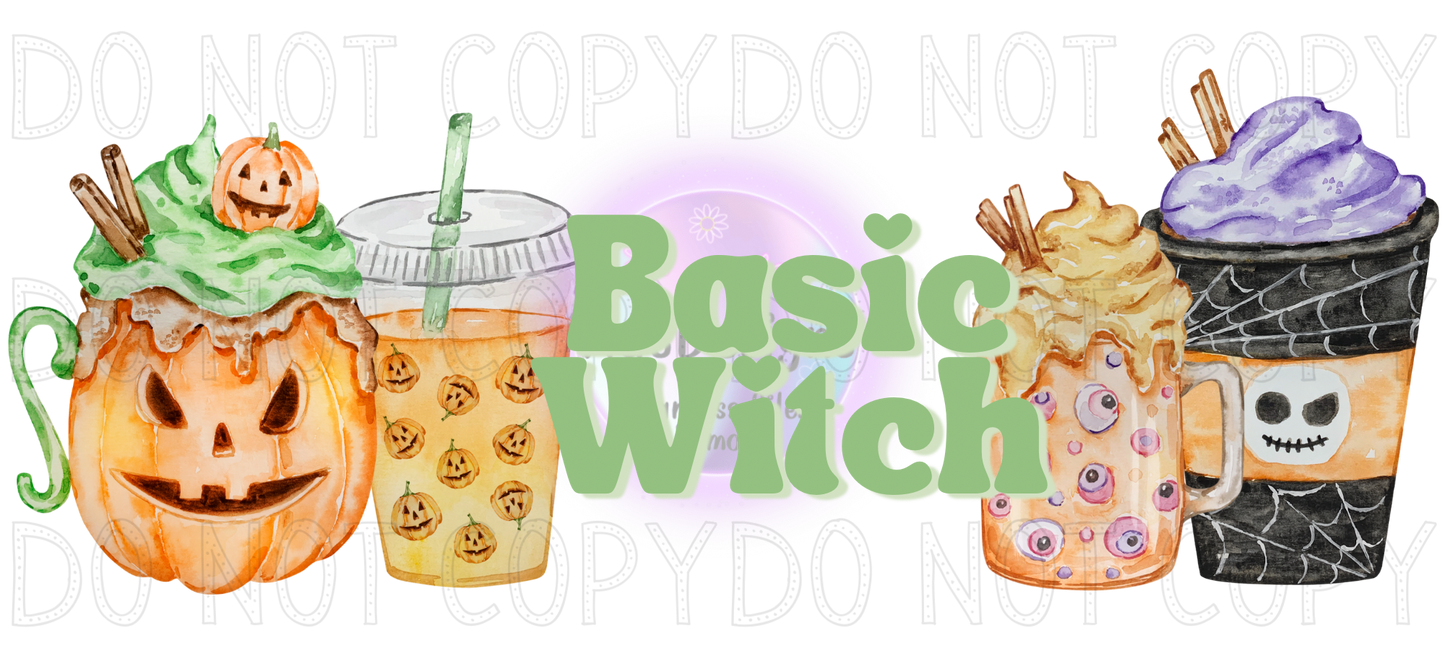 Basic Witch Seamless File with PNG & Wrap Bundle option