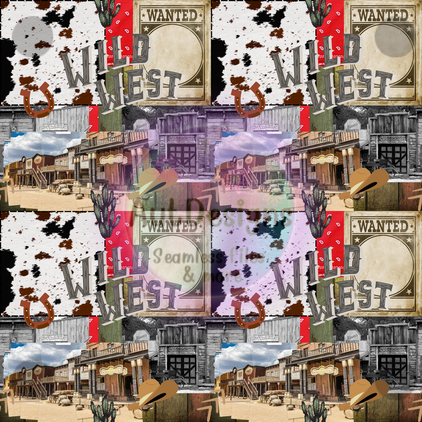 Wild West Patch Seamless File