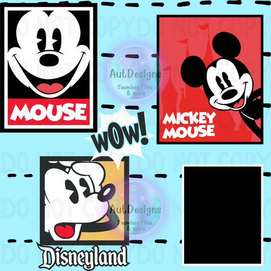 Boy Mouse Patch Seamless File