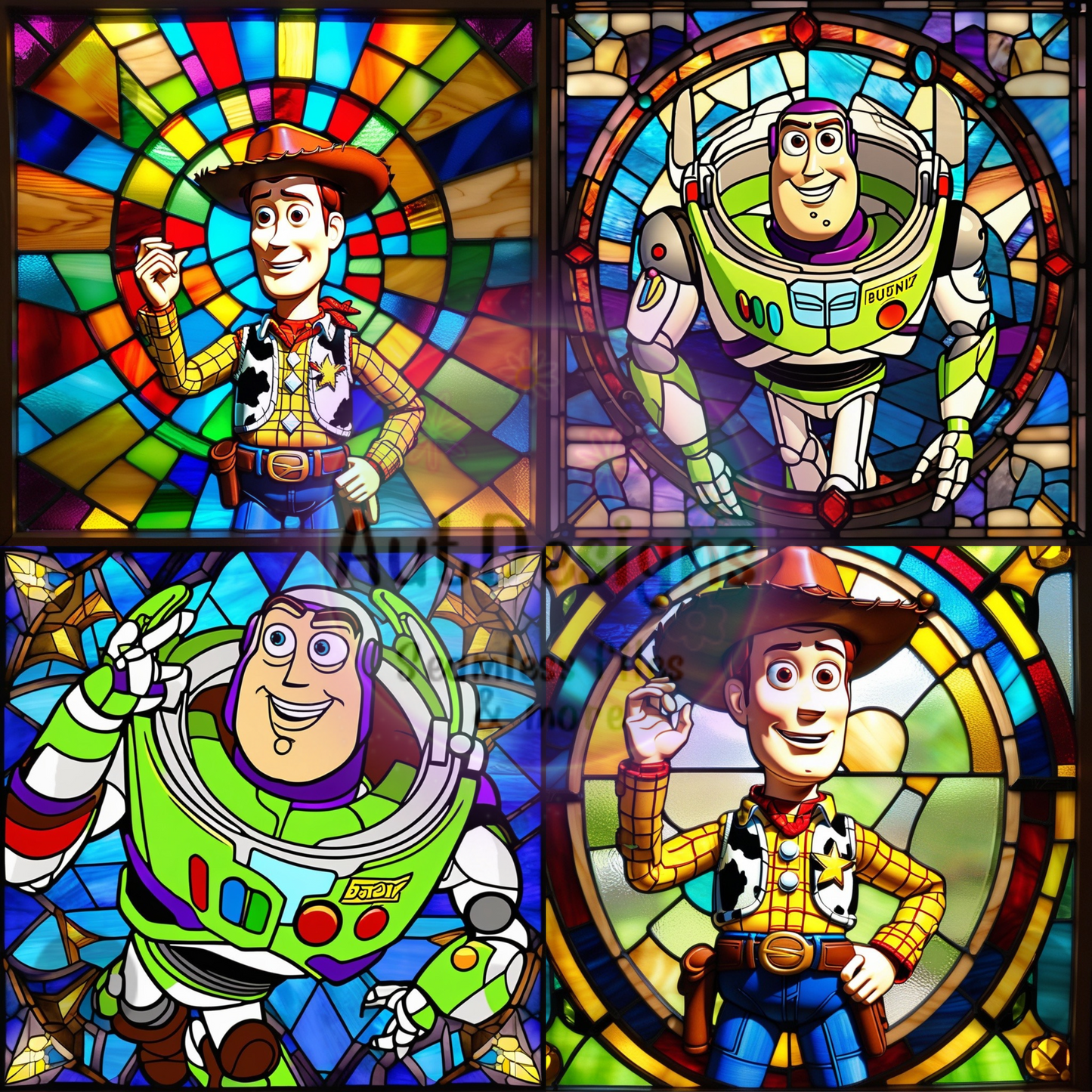 Toy Stained Glass Seamless File