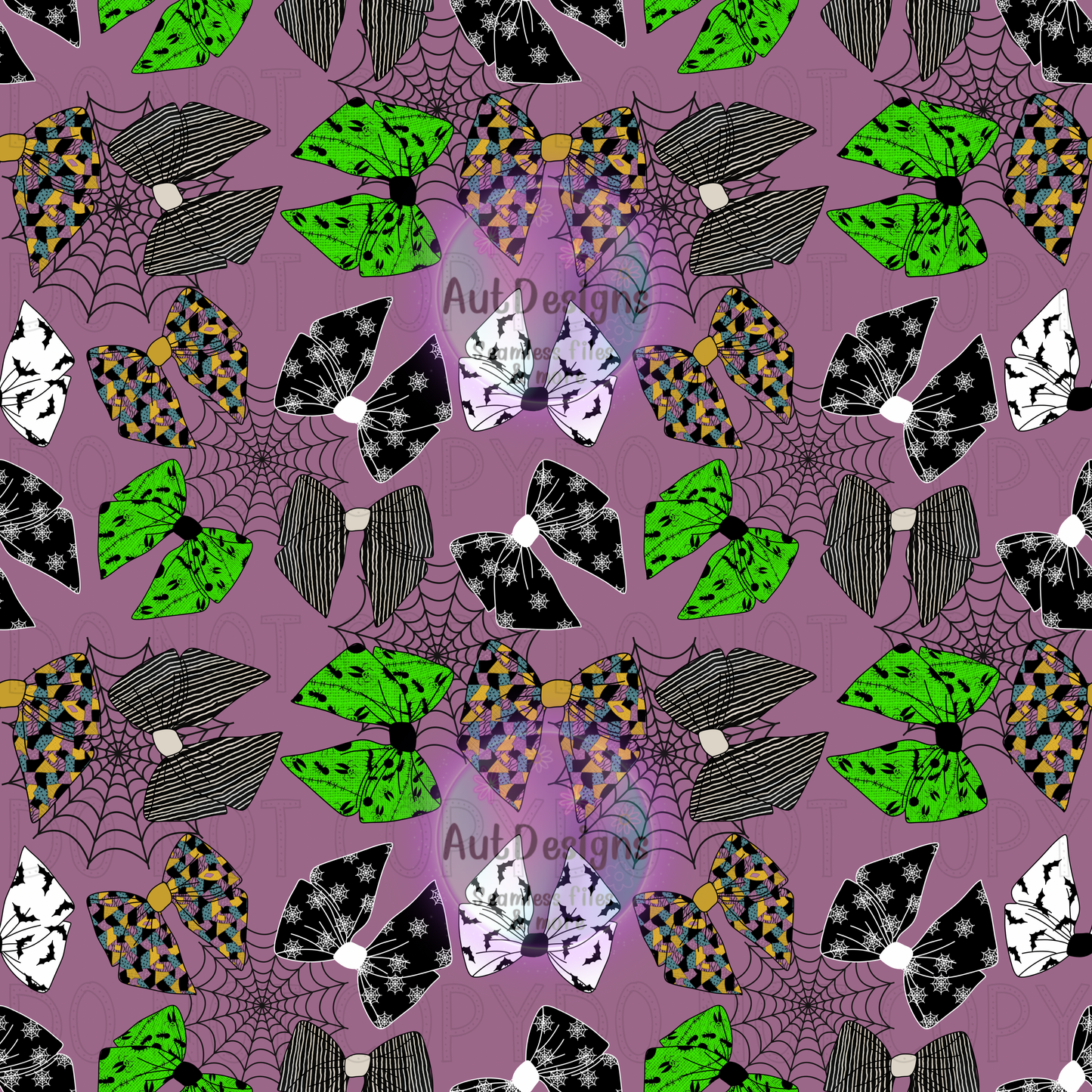 Halloween Bows Seamless File