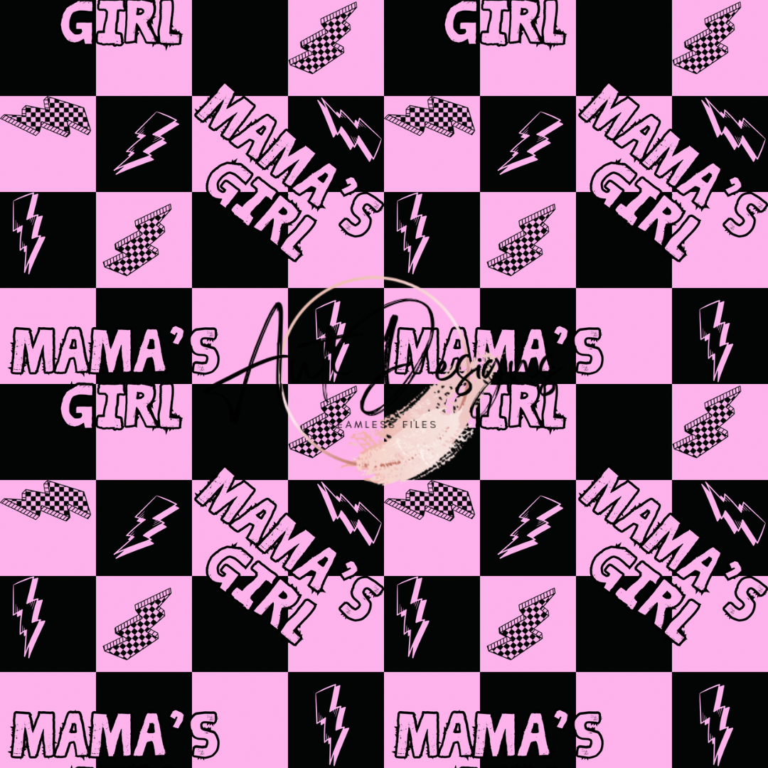 Mamas Girl Seamless File 3 Color Options