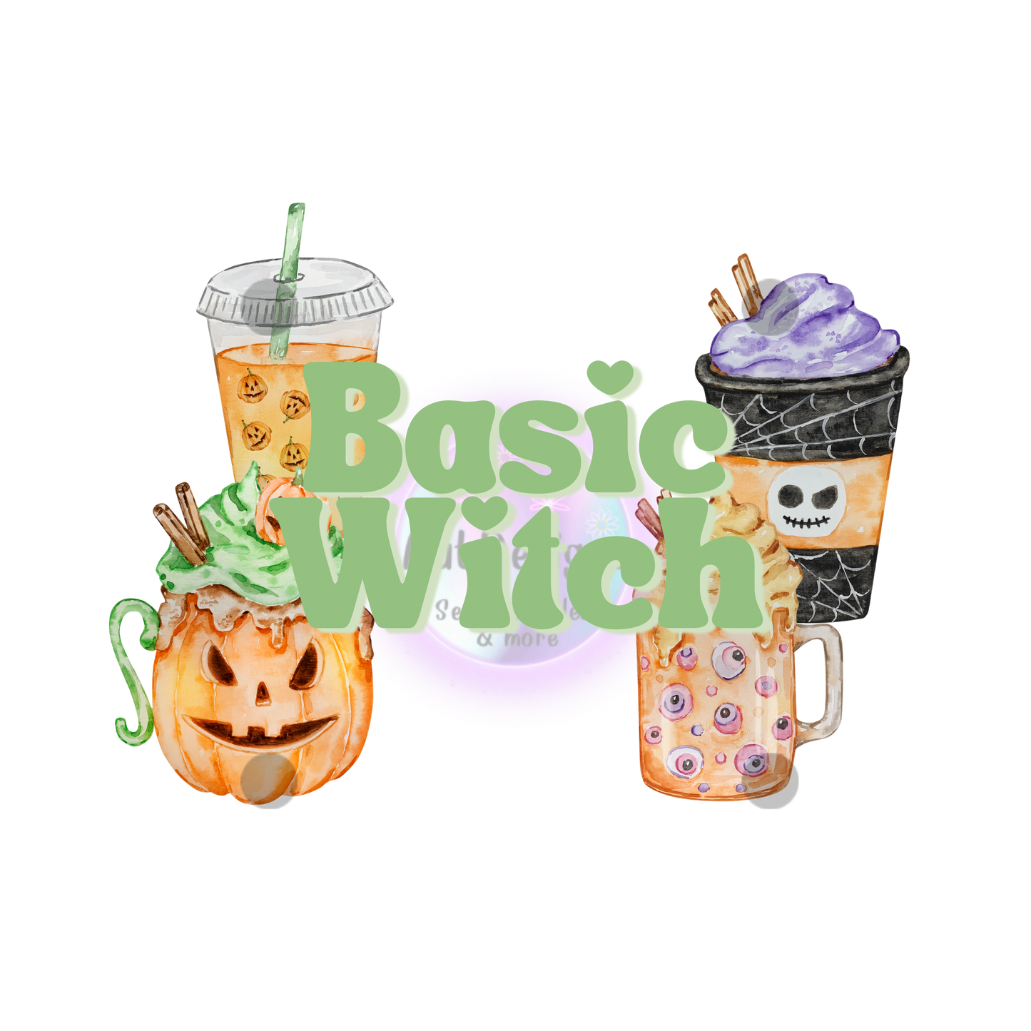 Basic Witch Seamless File with PNG & Wrap Bundle option