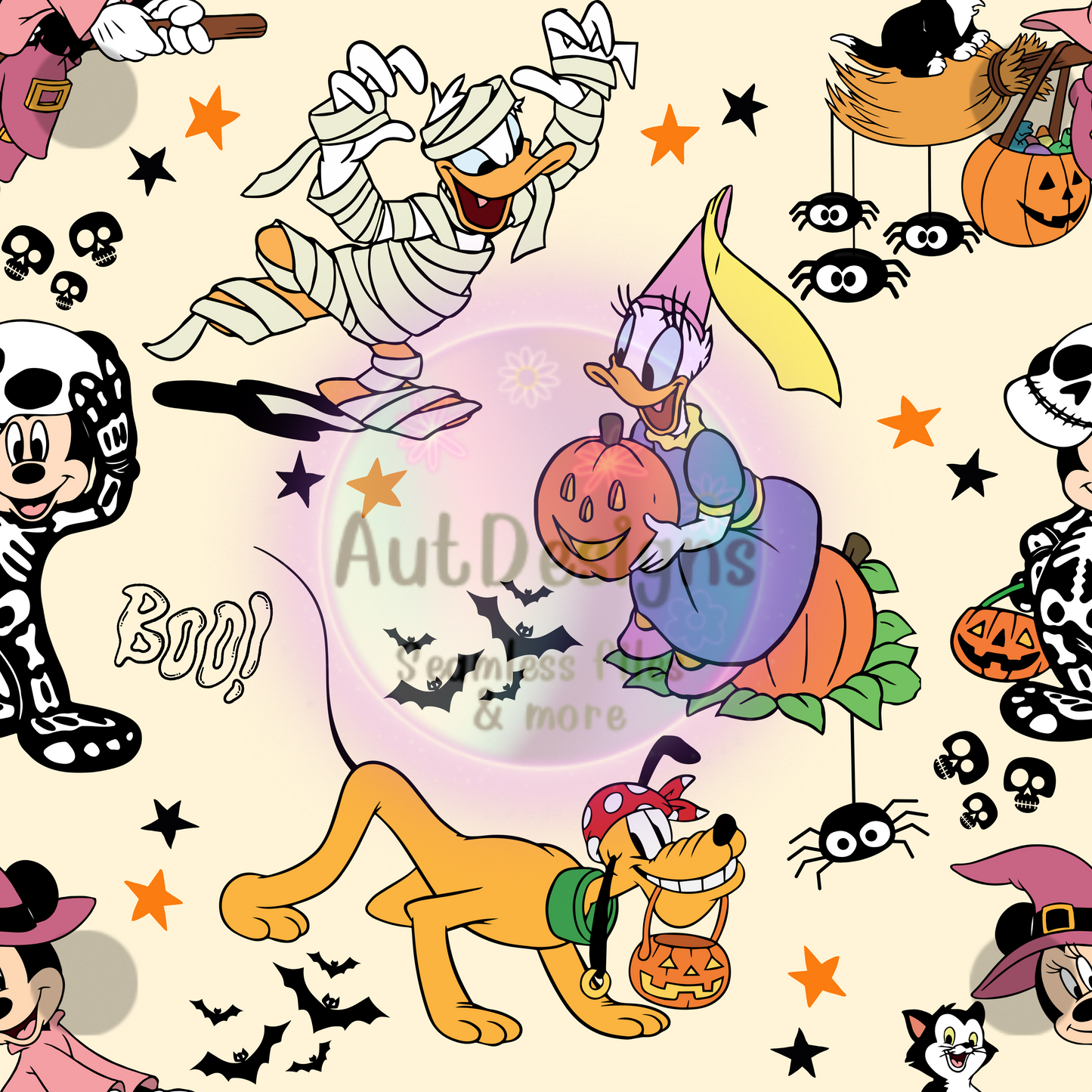 Character Mouse Halloween Seamless File