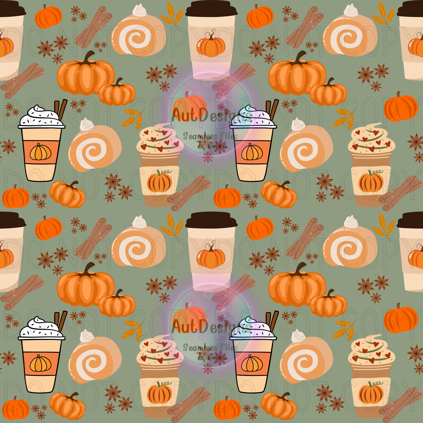 Pumpkin Spice Seamless File