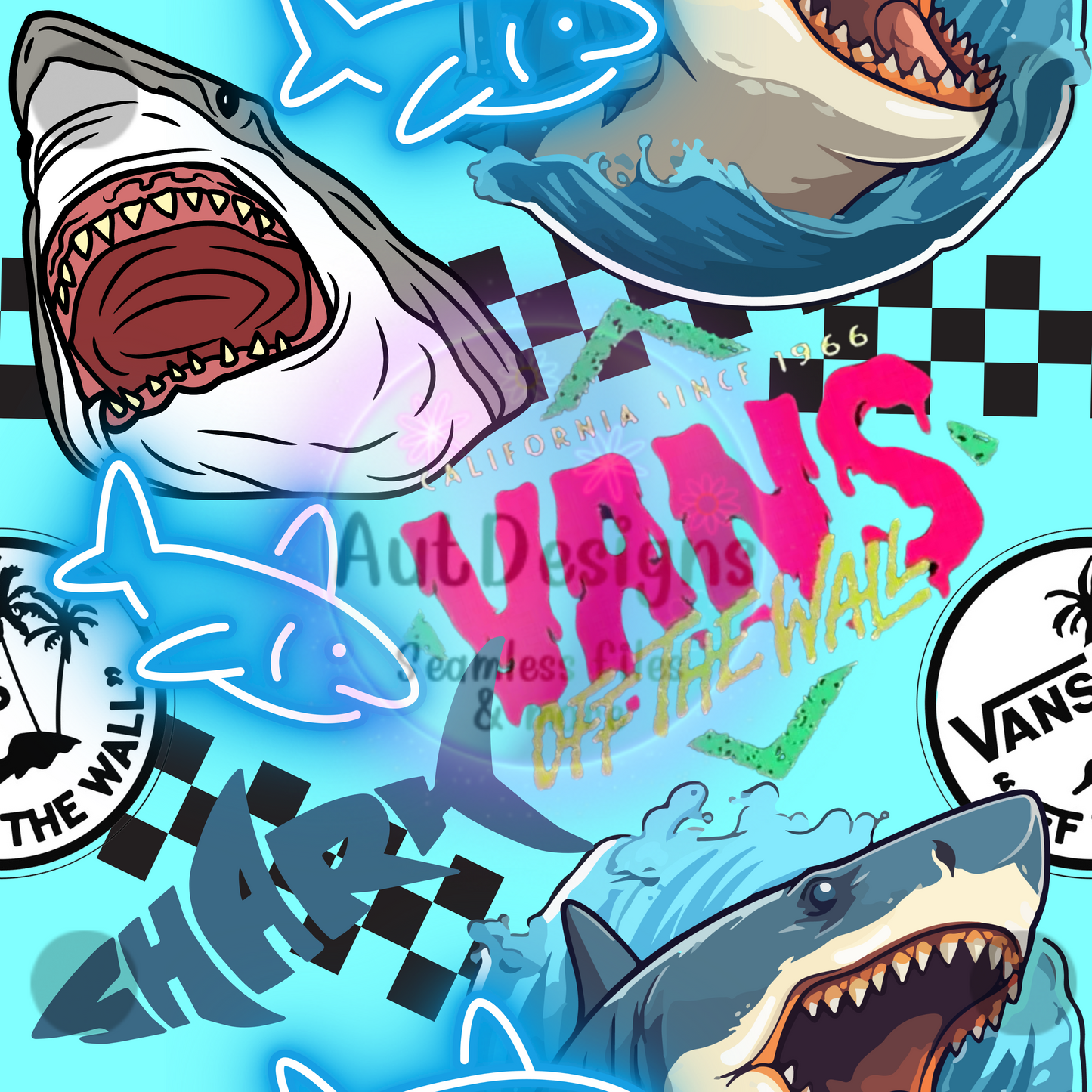 Shark Va nz Seamless File 2 color options