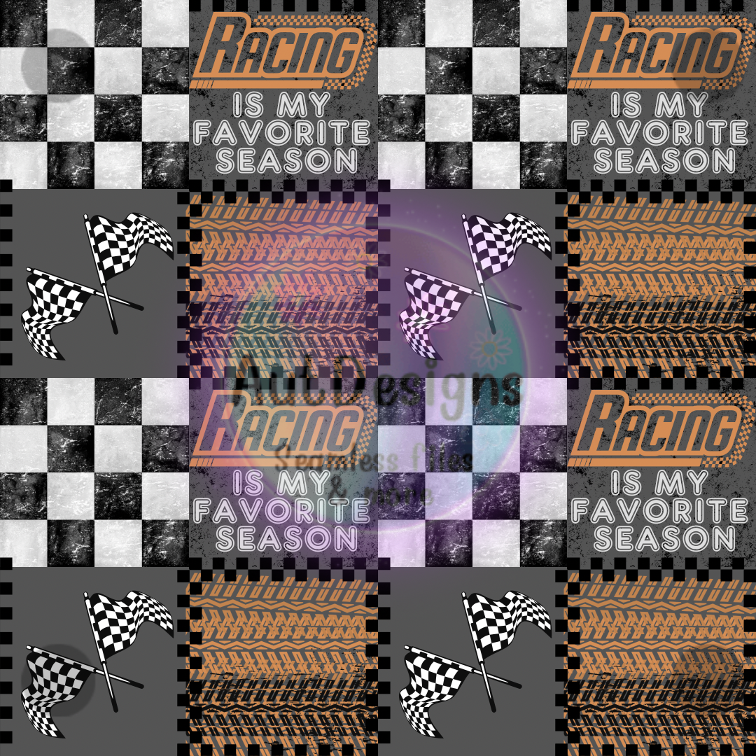 Racing is my Favorite Season Seamless File