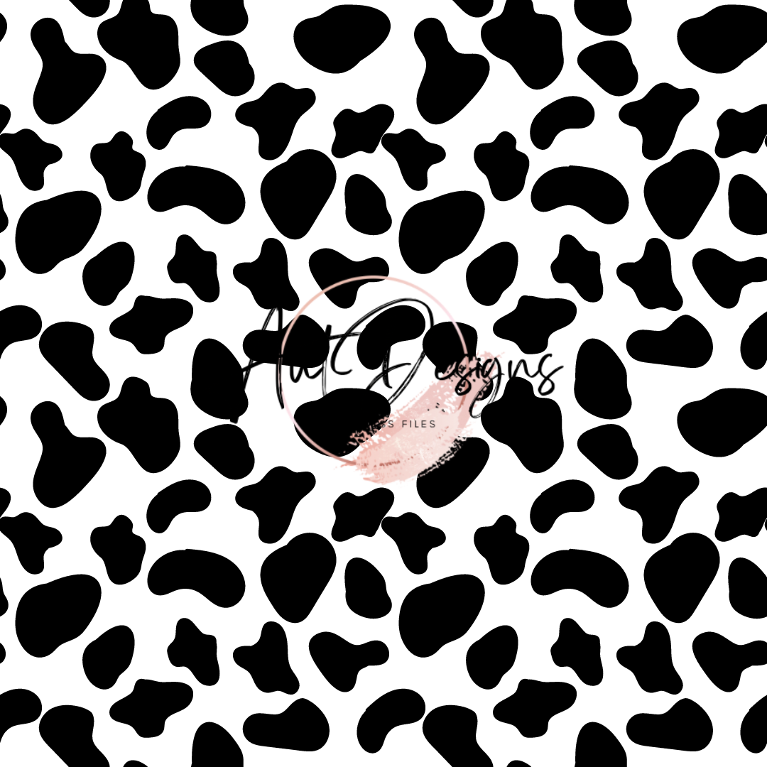 Cow Print Seamless File 2 Color Options