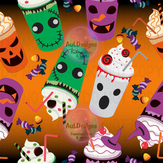 Halloween Drink Seamless File