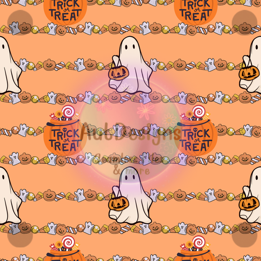 Trick or Treat Seamless File 2 color options