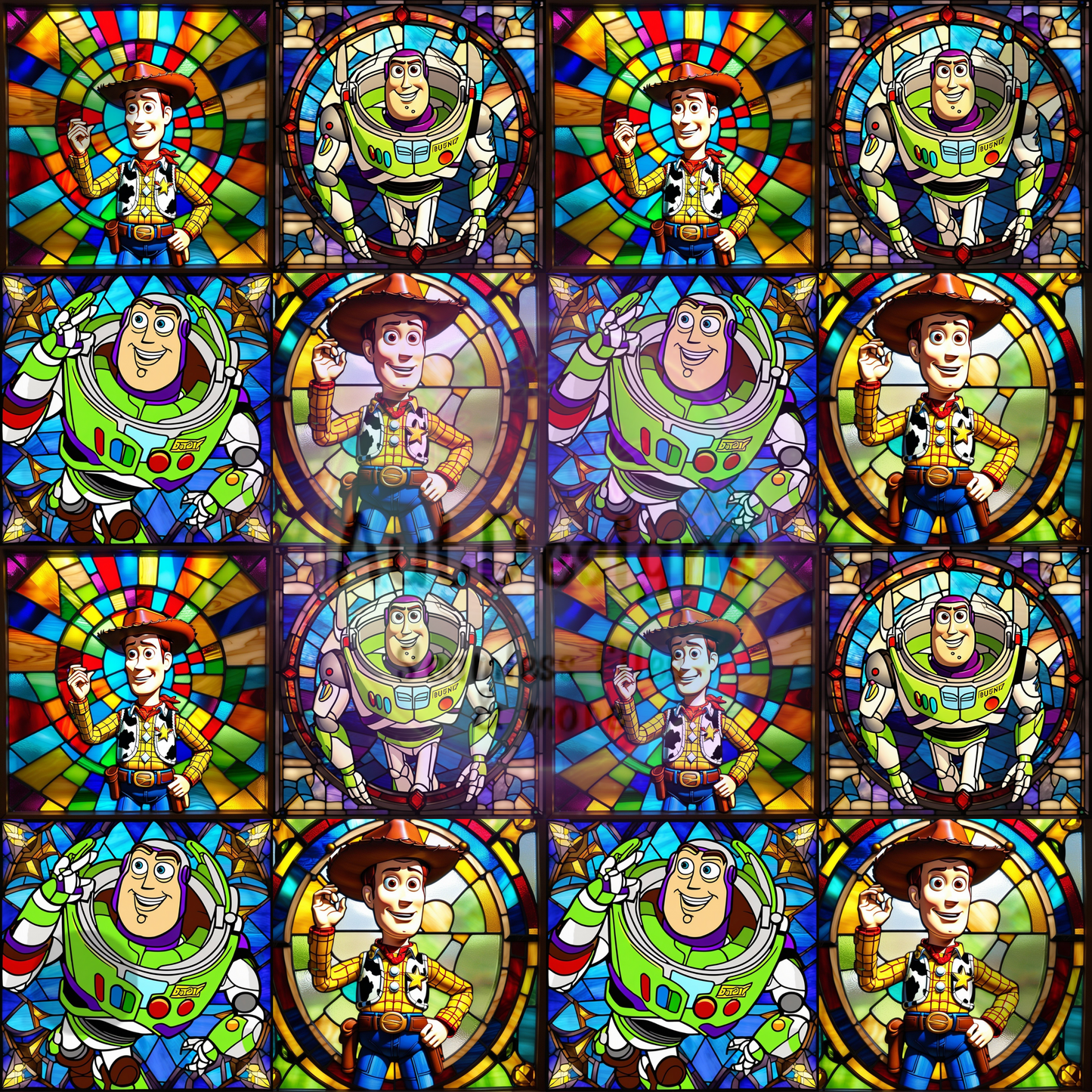 Toy Stained Glass Seamless File