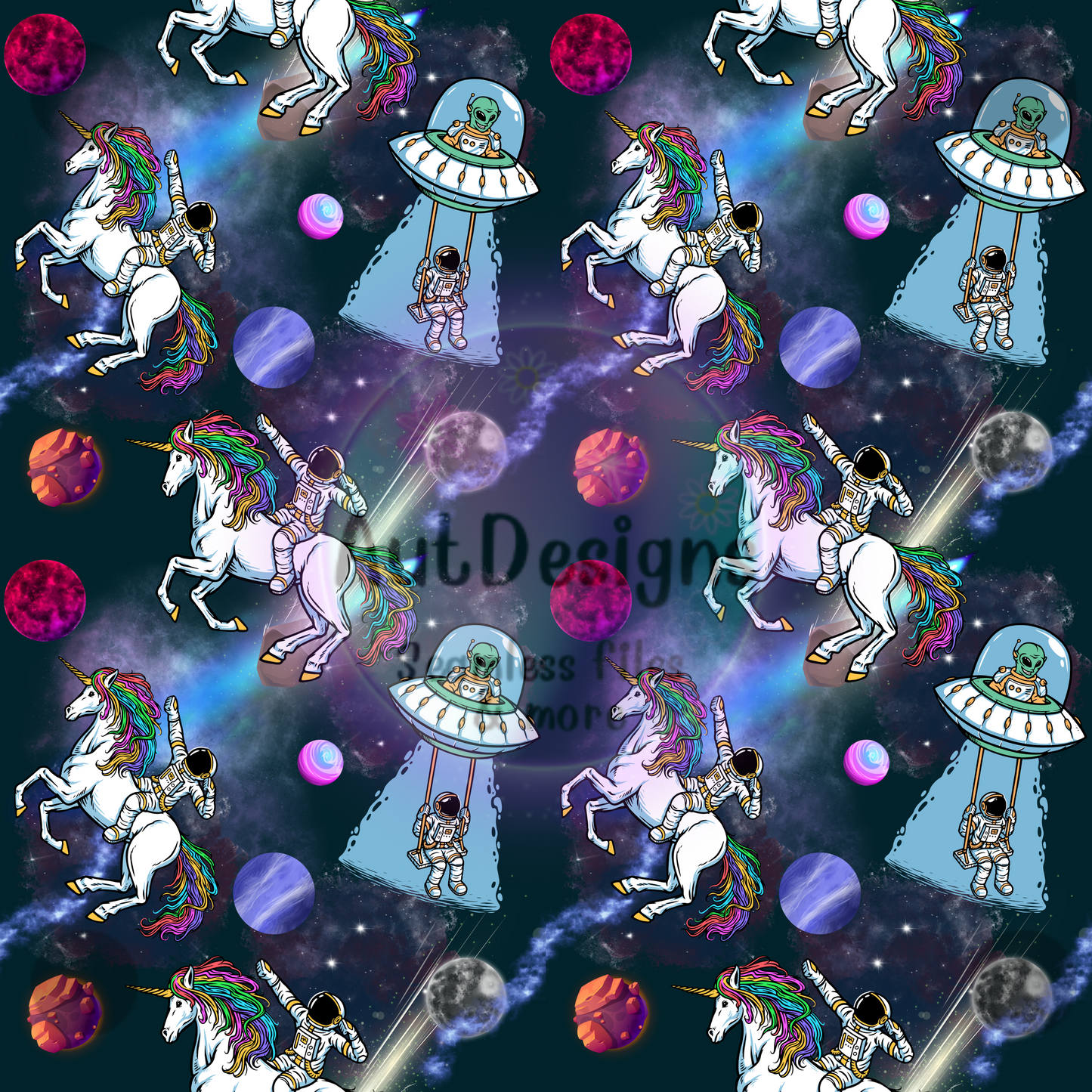 Space Unicorns Seamless File