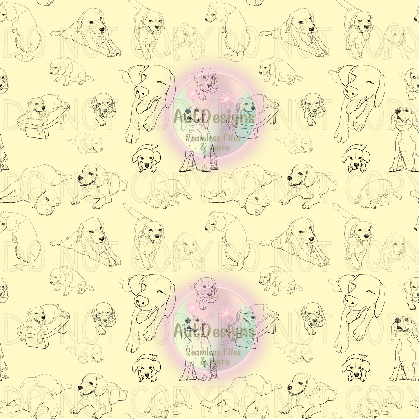 Yellow Dogs Seamless File