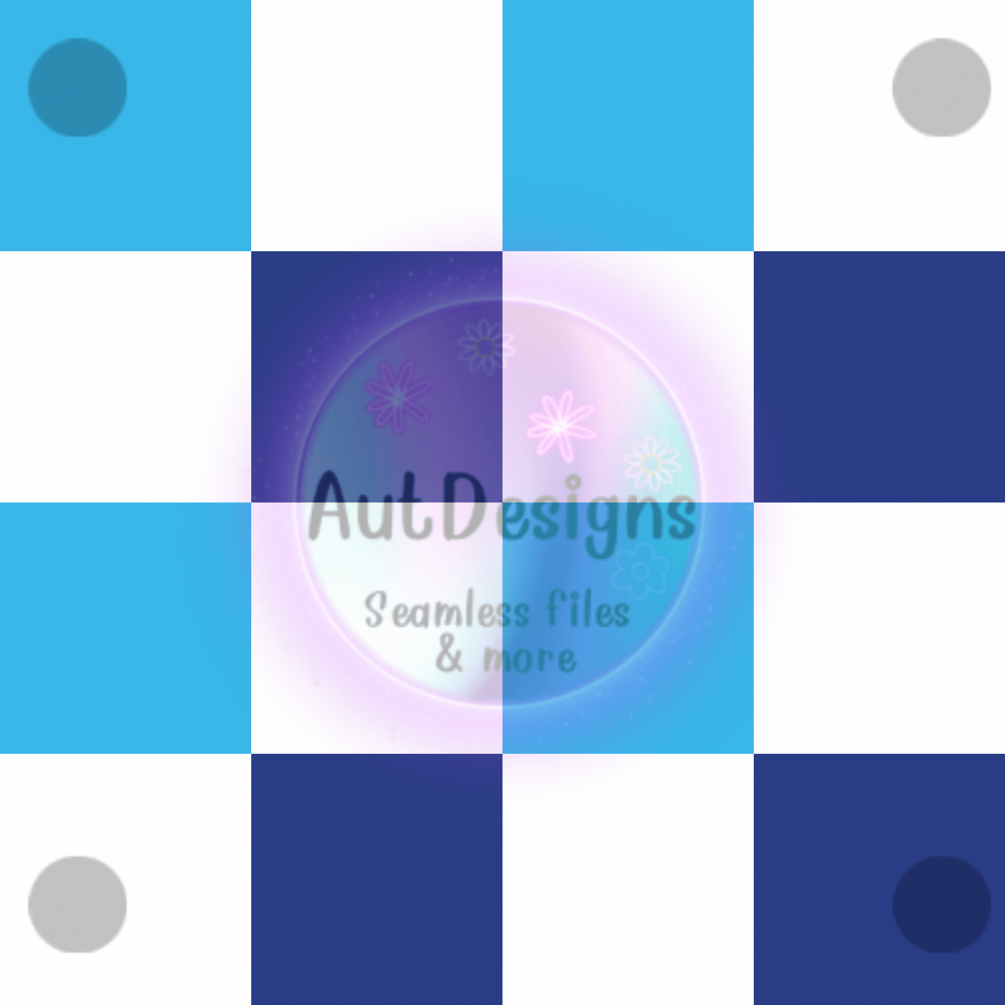 Blue Checkers Seamless File