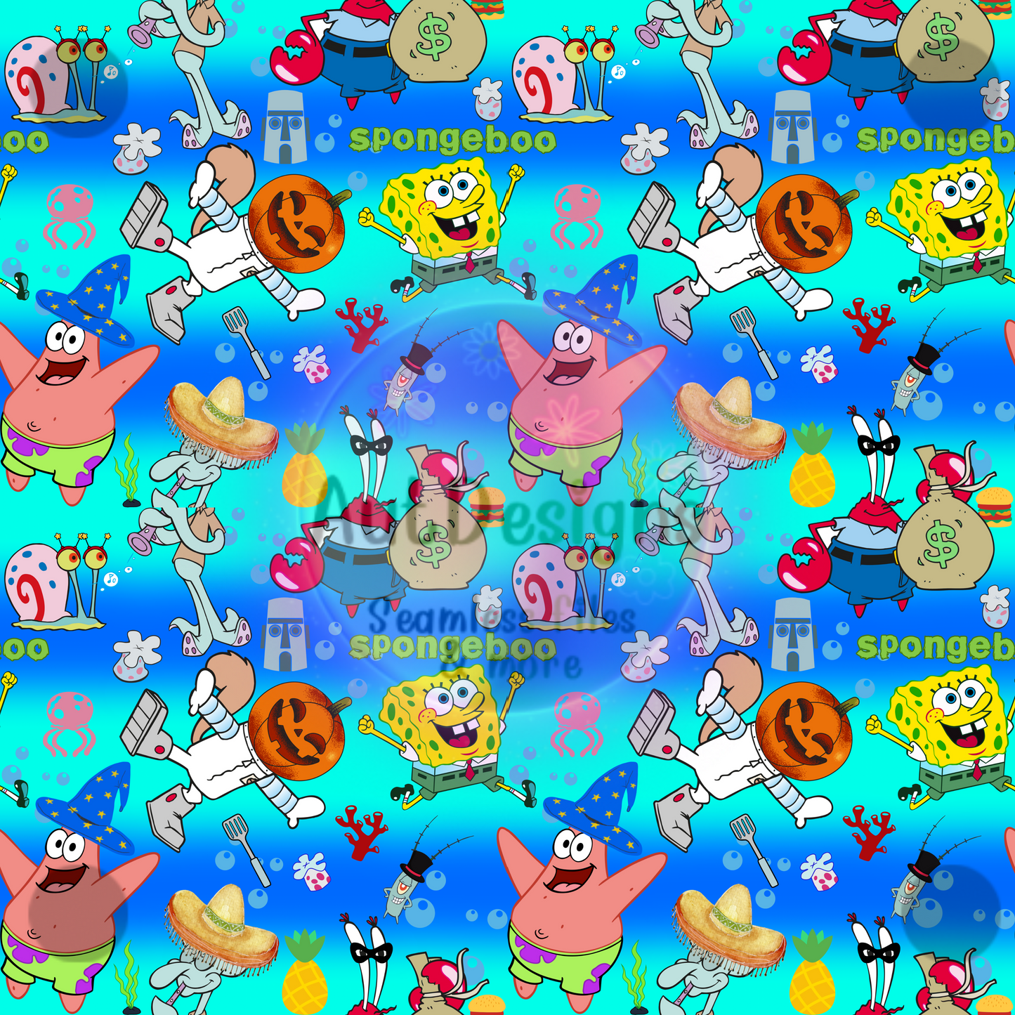 Halloween Spongey Seamless File