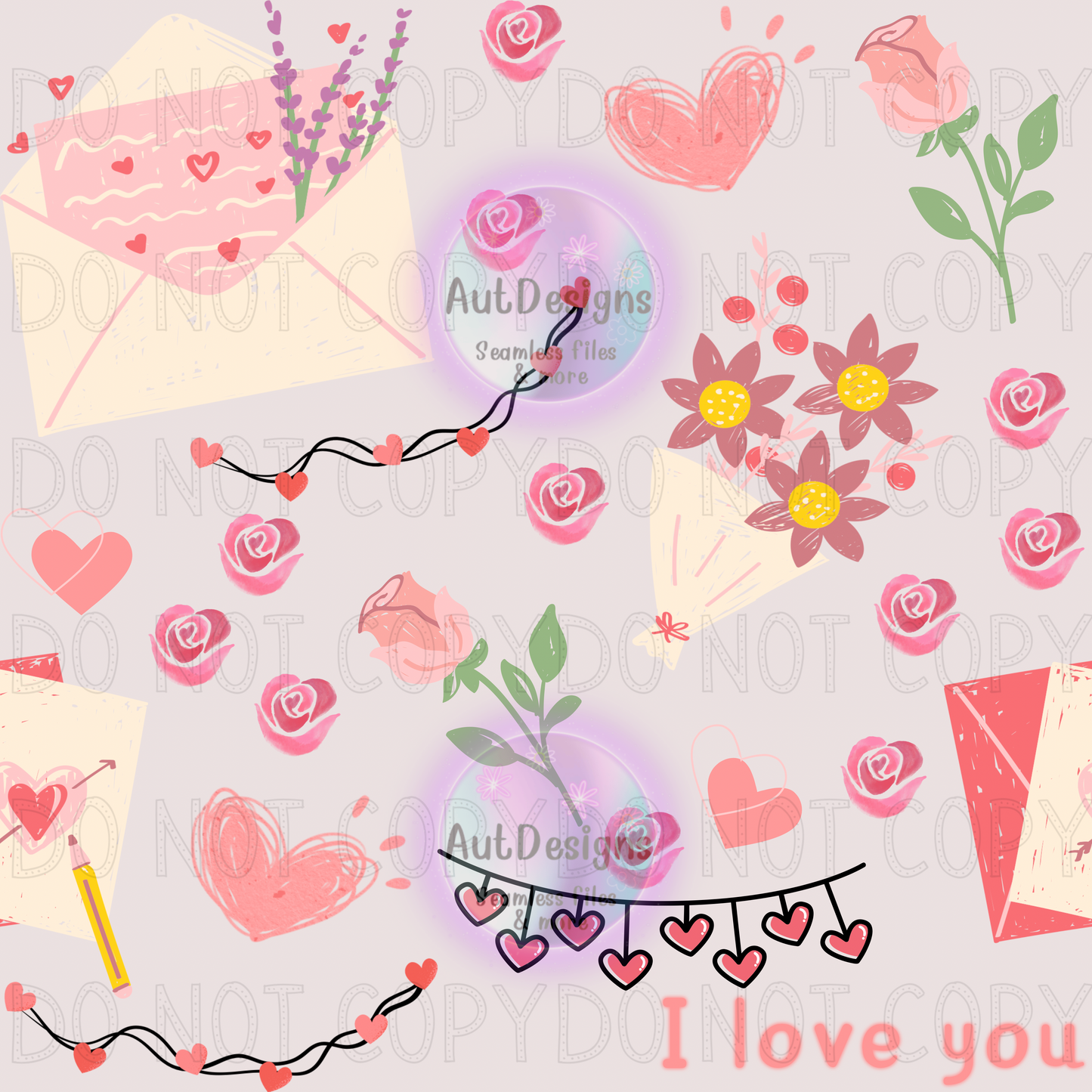 Cutesy Valentines Mix Up Seamless File