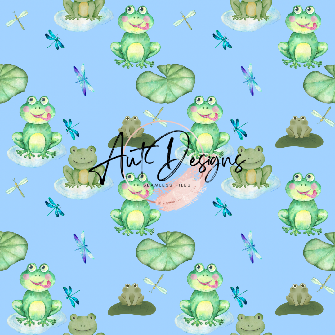 Frog Seamless File 2 color options