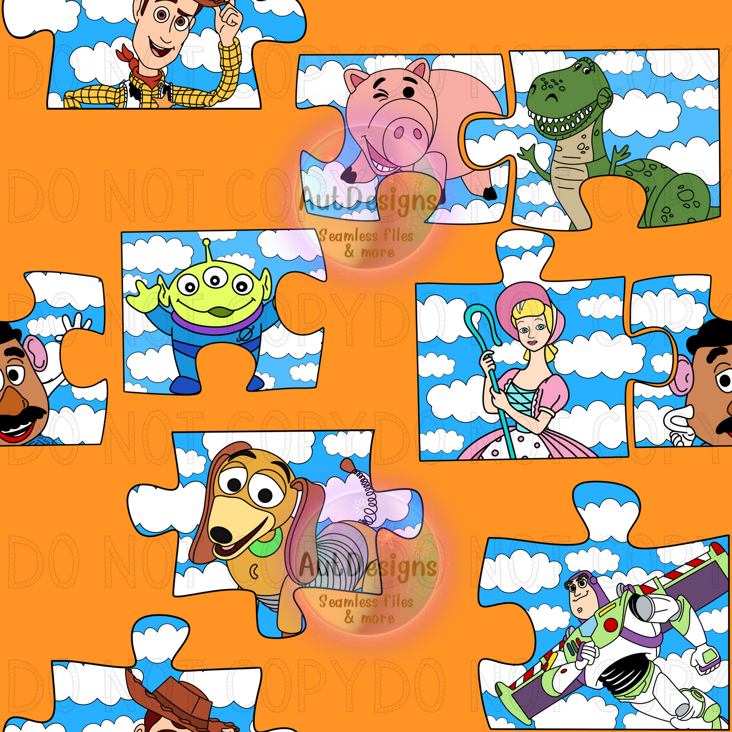 T oy Story Puzzle Seamless File