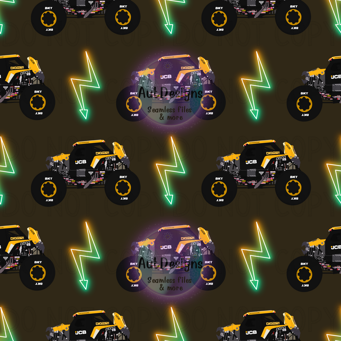 Monster Trucks Multiple Options Seamless Files