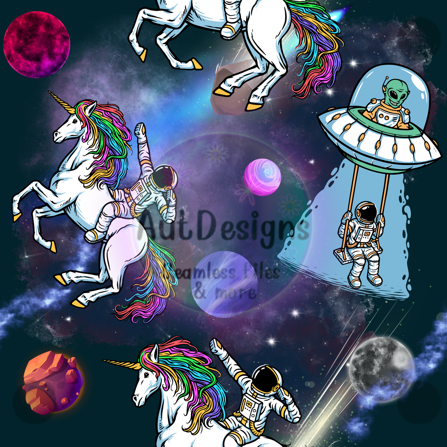 Space Unicorns Seamless File