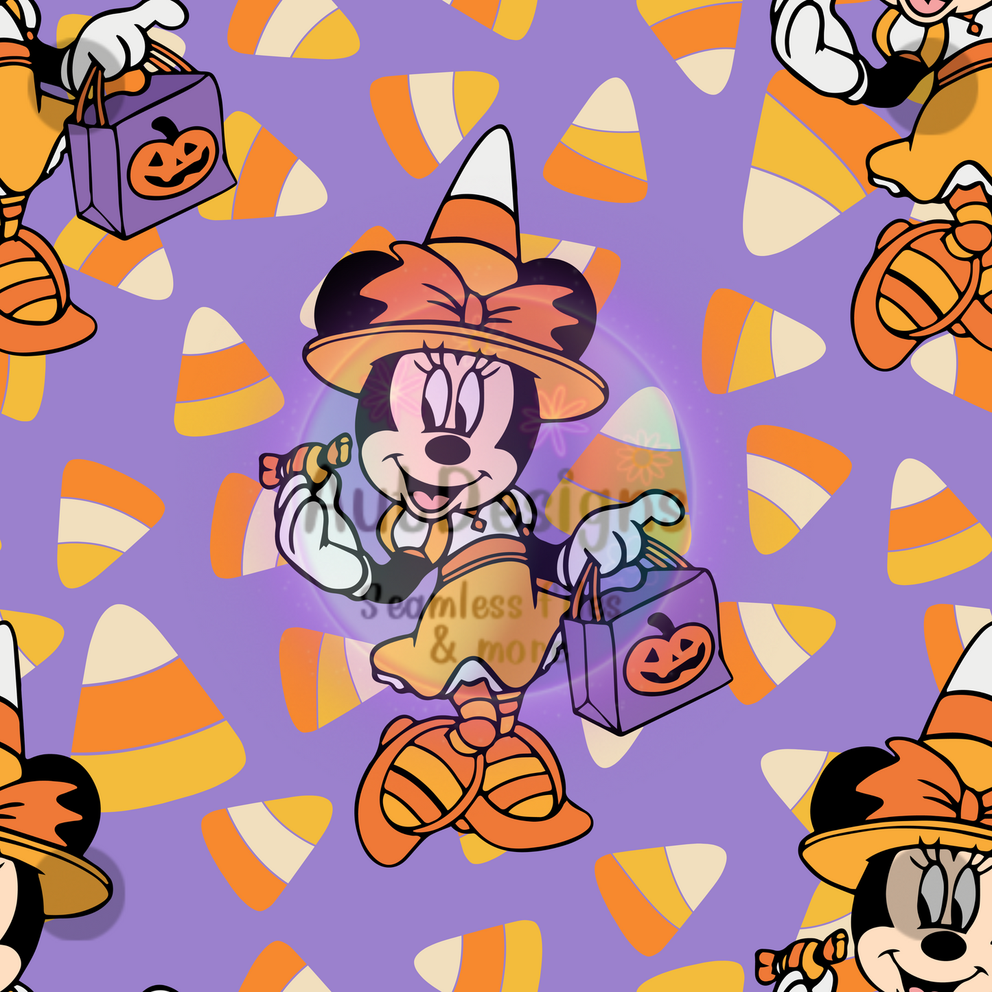 Candy Corn Girl Mouse Seamless File 3 color options