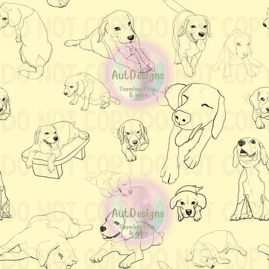 Yellow Dogs Seamless File