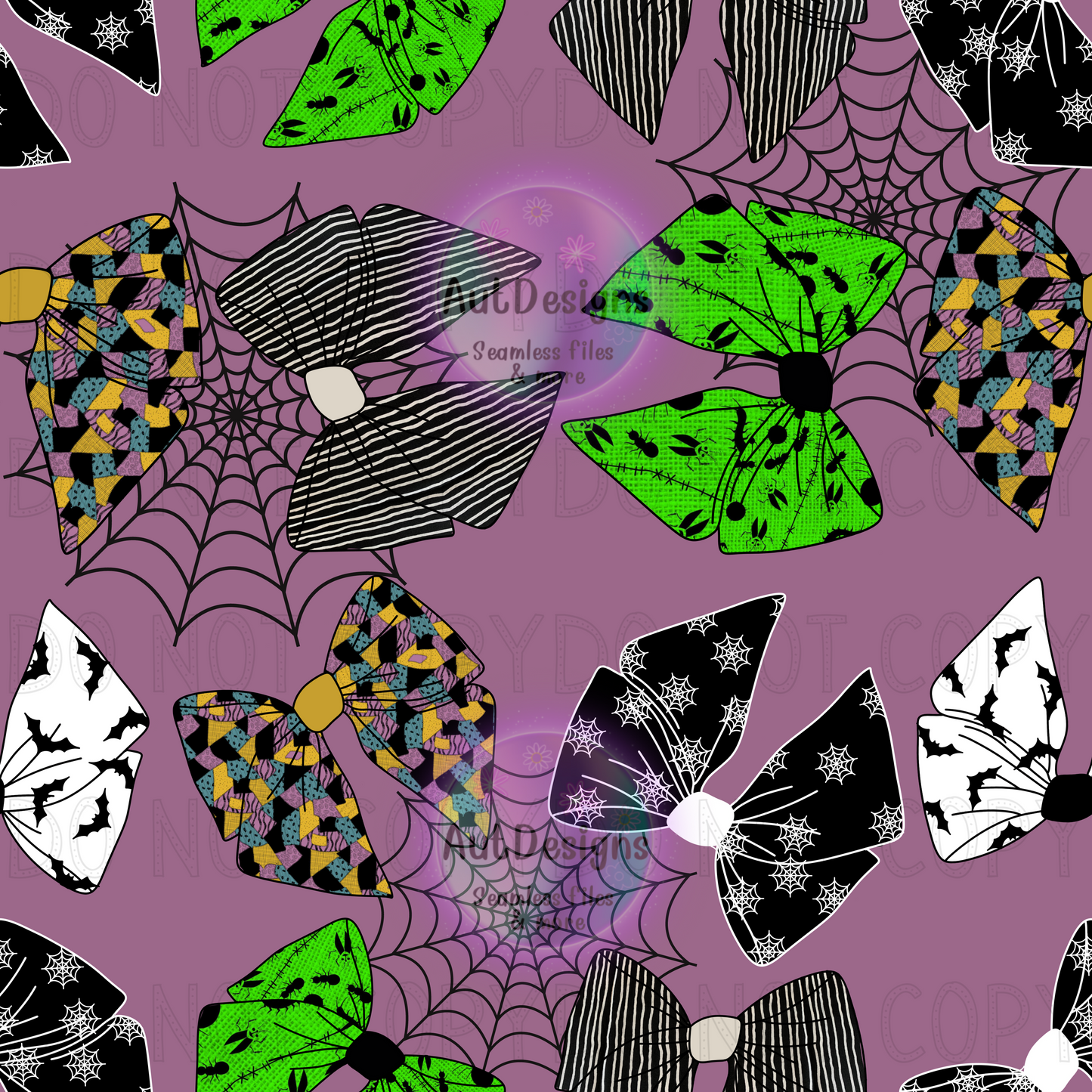 Halloween Bows Seamless File