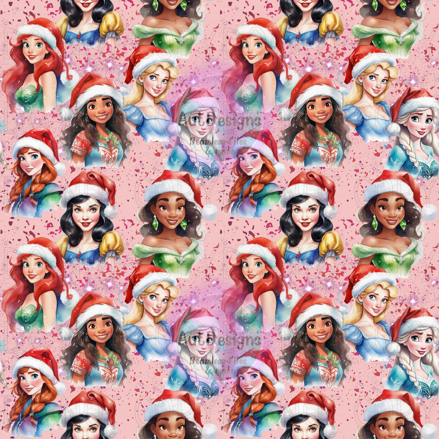 Christmas Princesses Seamless File