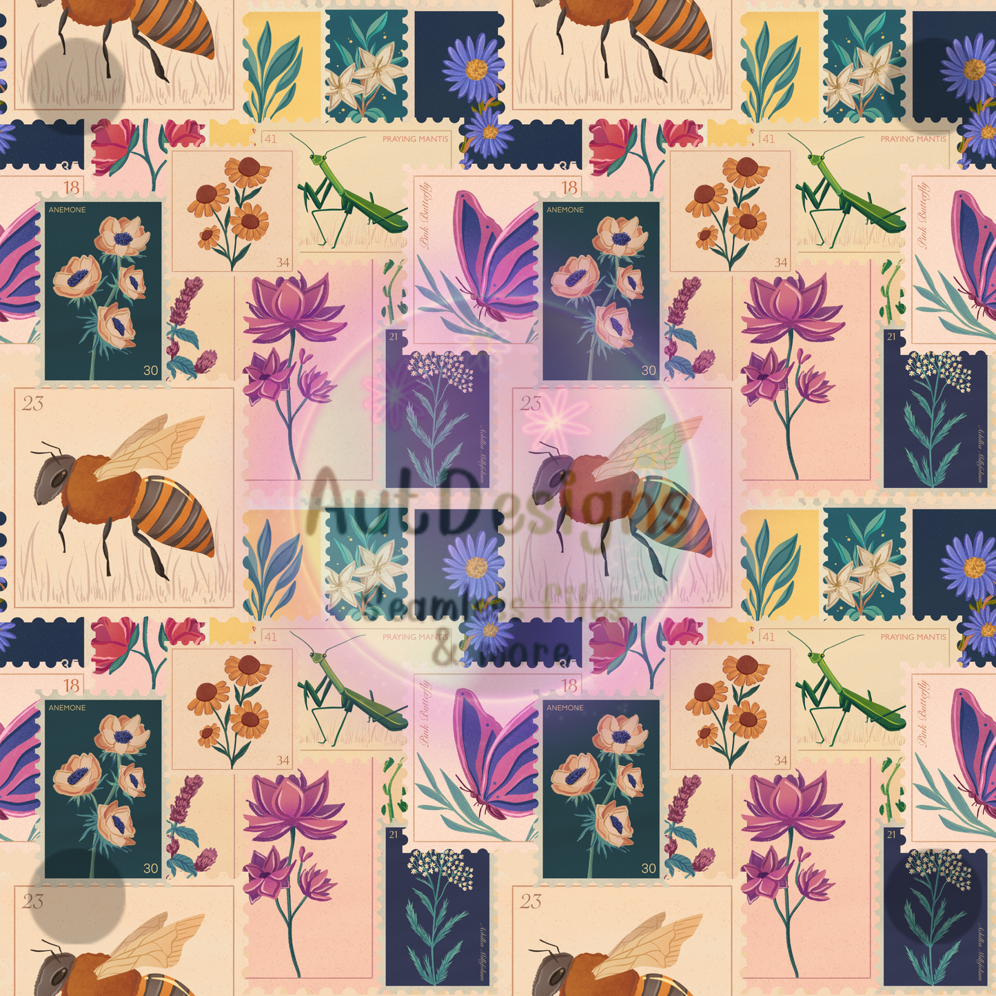 Stamps Patch Seamless File