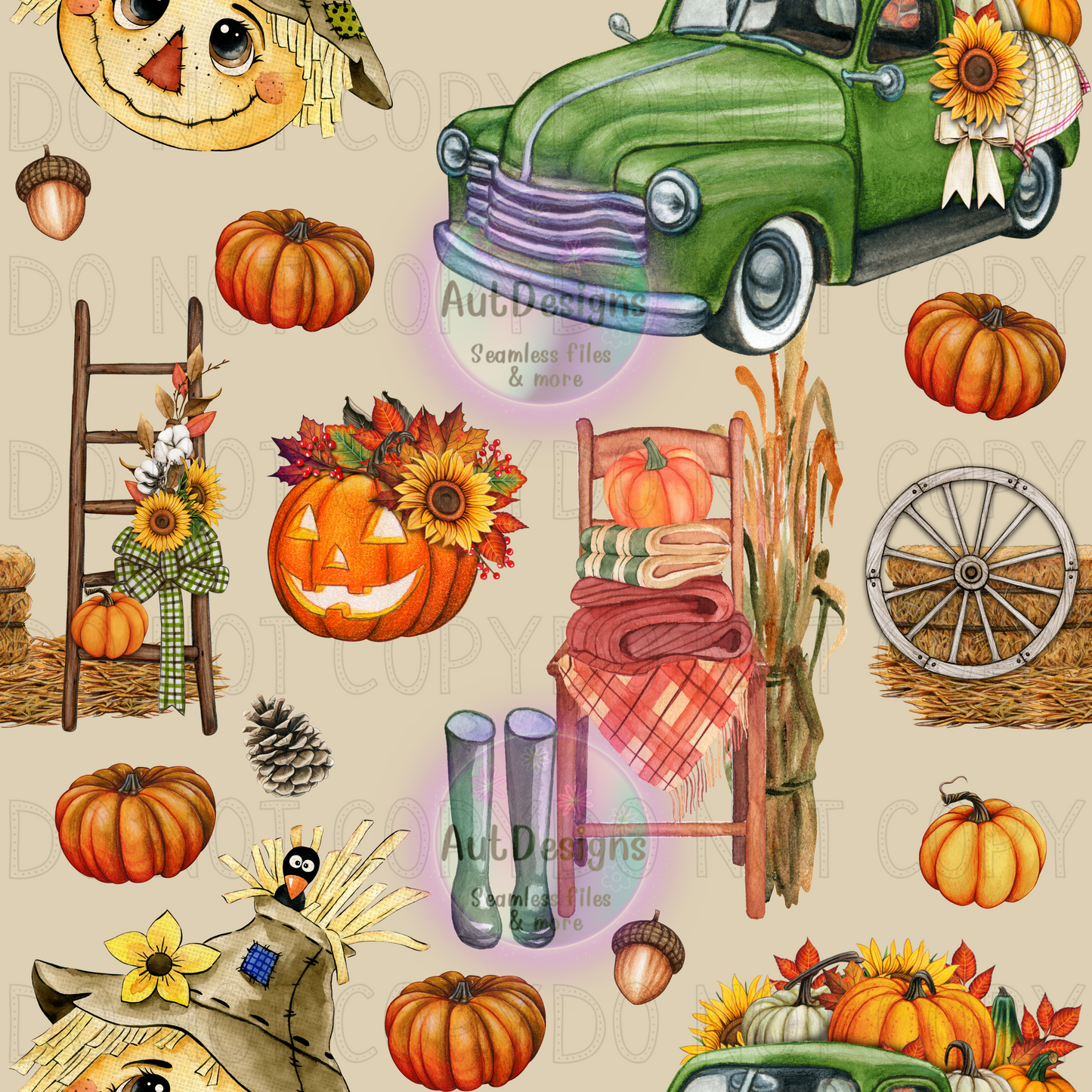 Cute Fall Seamless File