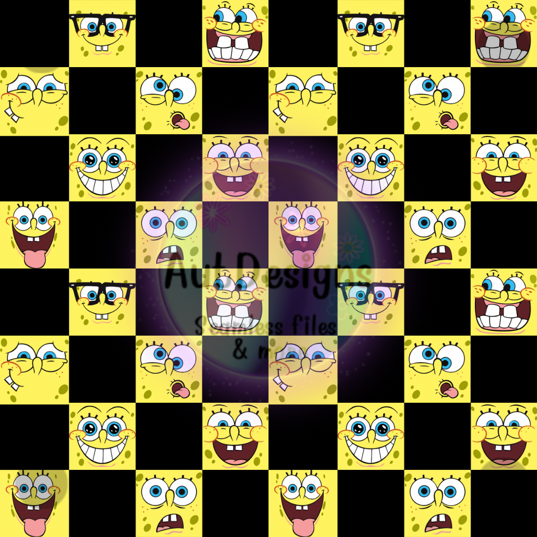 Sponge Checkers Seamless File 2 color options