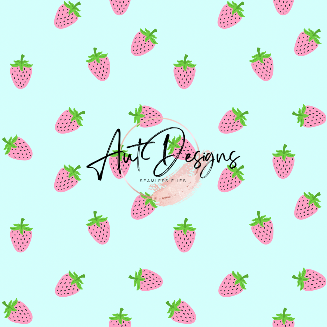 Cute Strawberries Seamless File