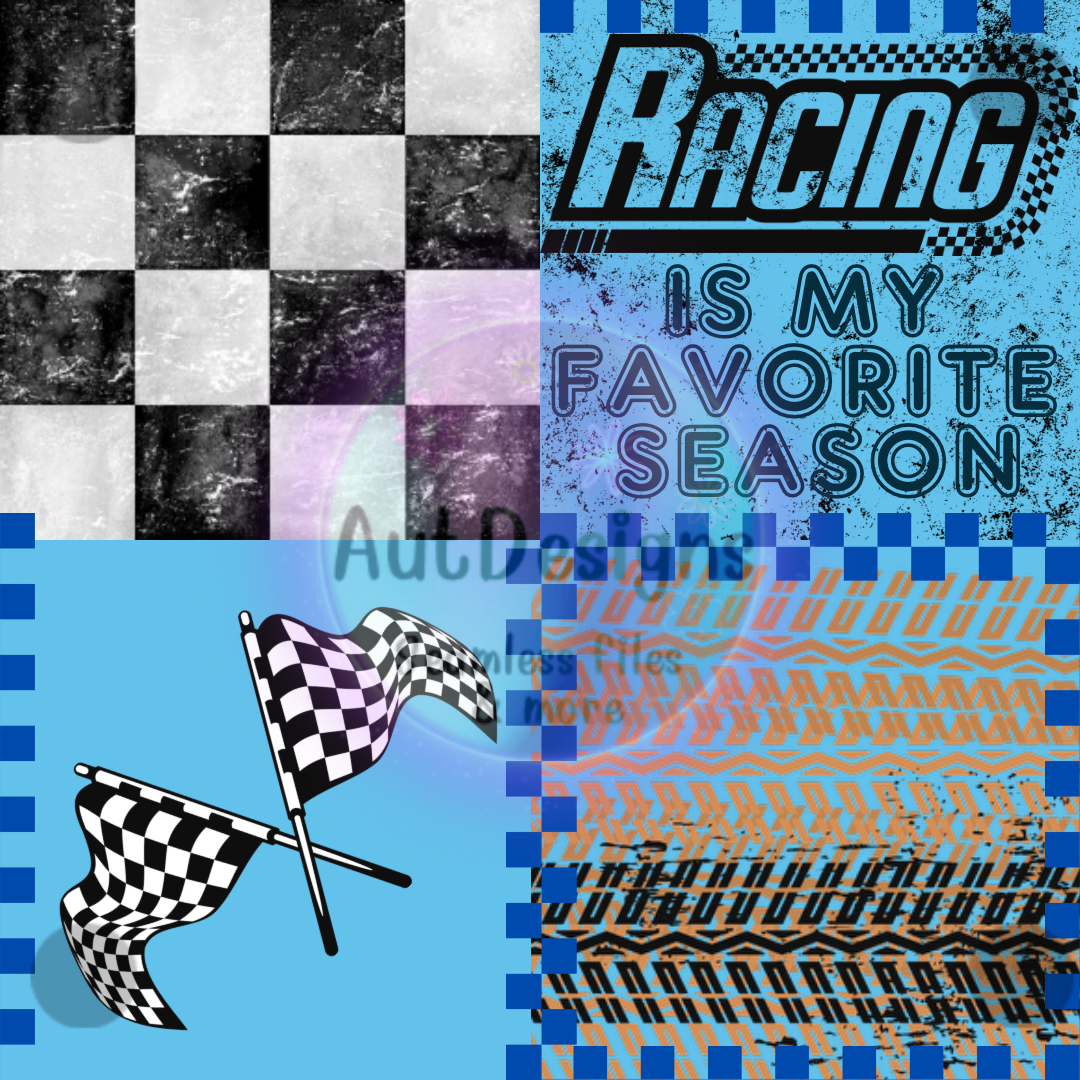 Racing is my Favorite Season Seamless File