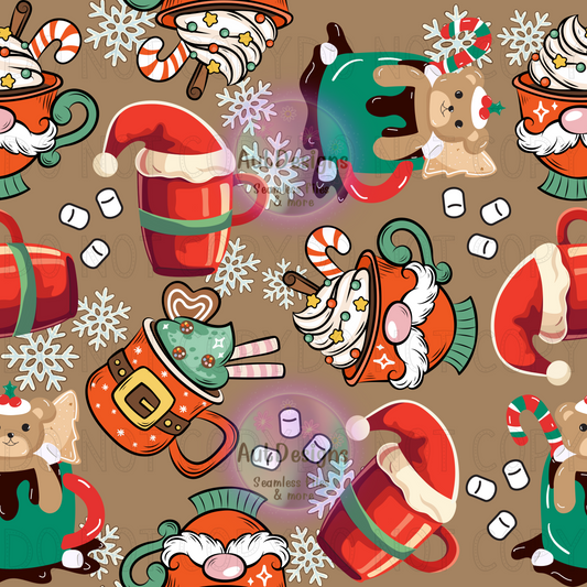 Christmas Cups Seamless File