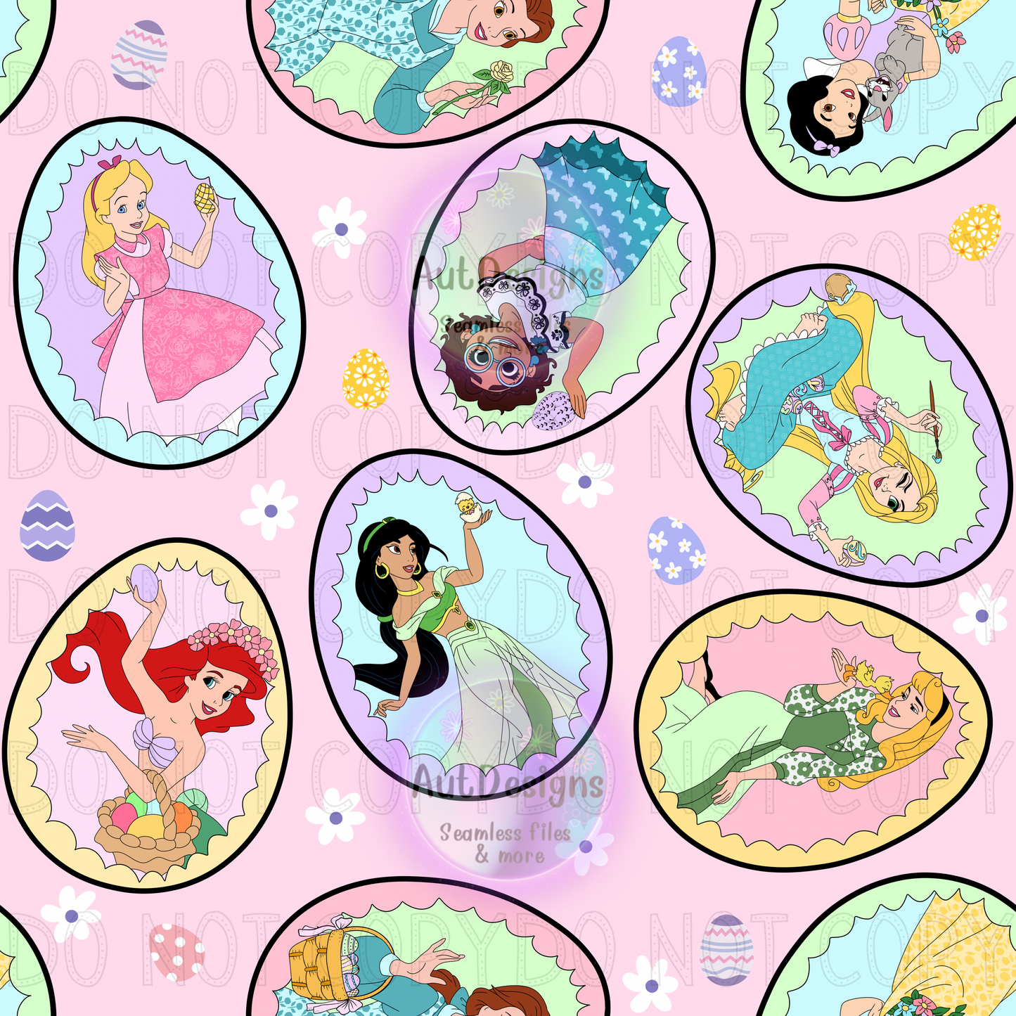 Easter Princesses Seamless File